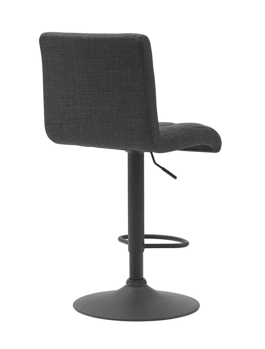 Barhocker Erika anthrazit Microfaser Webstoff H: ca. 83 cm
