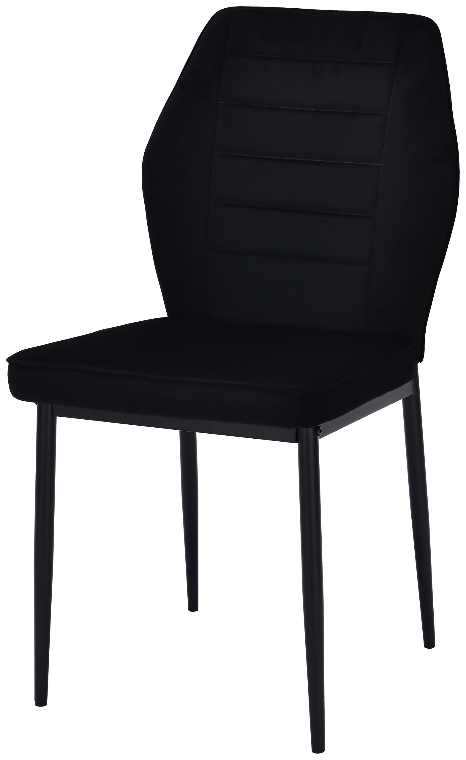 Stuhl Jimmy schwarz Samtoptik B/H/T: ca. 42x87,5x57 cm