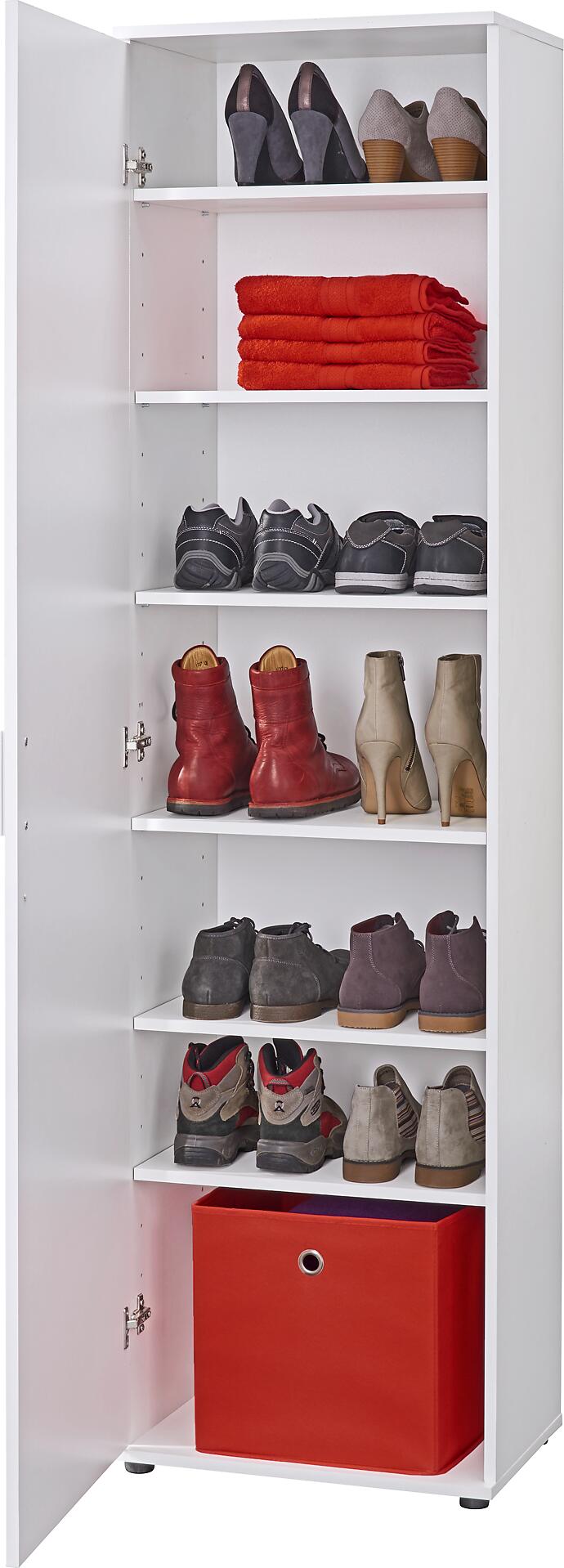 Mehrzweckschrank Kreta weiß B/H/T: ca. 50x184x34,5 cm