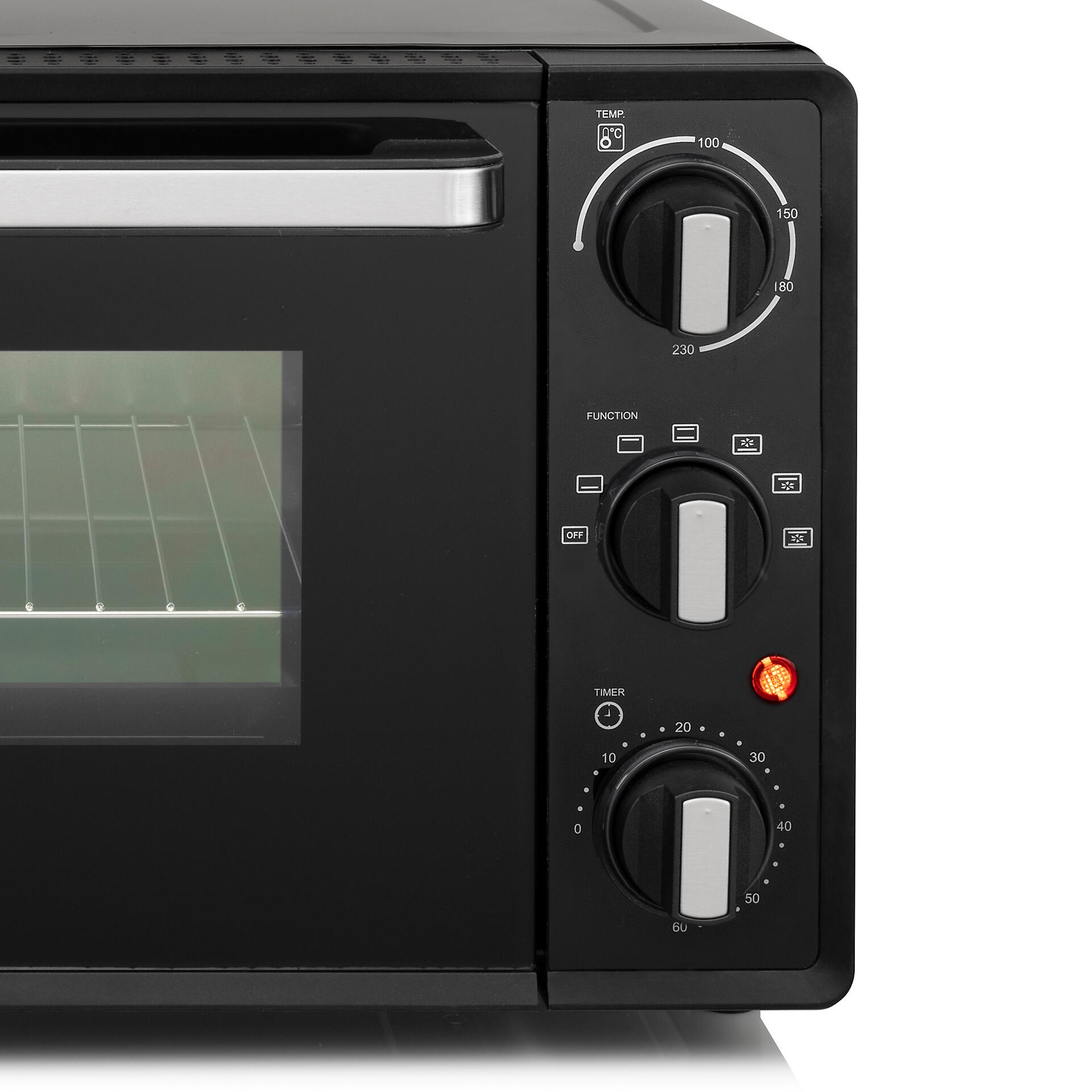 TRISTAR Mini-Backofen OV-3622 schwarz Metall B/H/T: ca. 47x41x32 cm