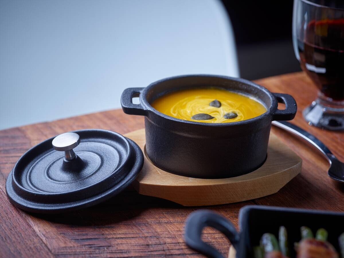 ECHTWERK Mini-Kochtopfset schwarz Eisen B/H/L: ca. 13x9,5x13 cm