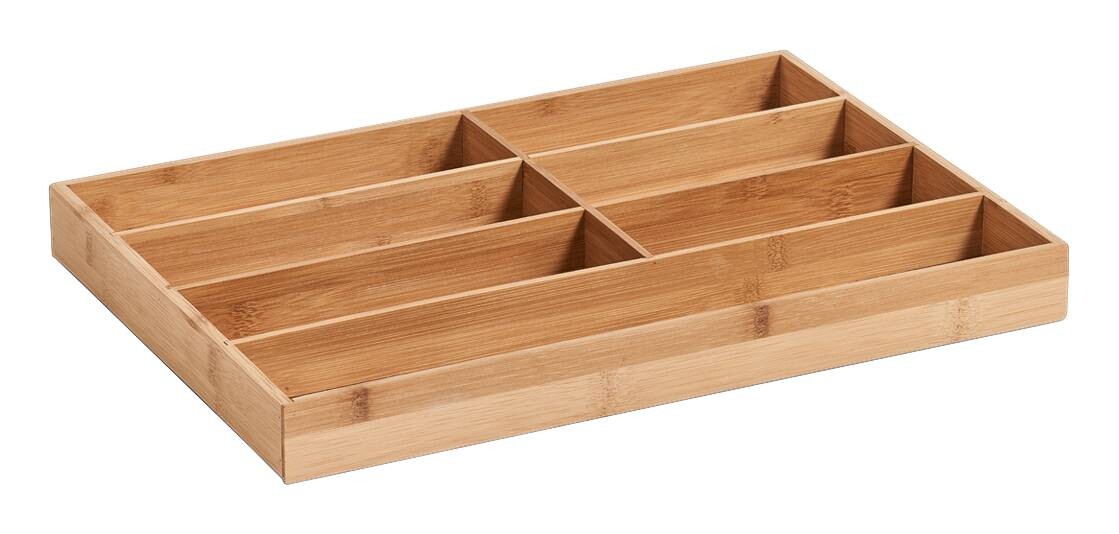 Zeller Besteckkasten natur Bambus B/H/L: ca. 30,5x4,3x44 cm
