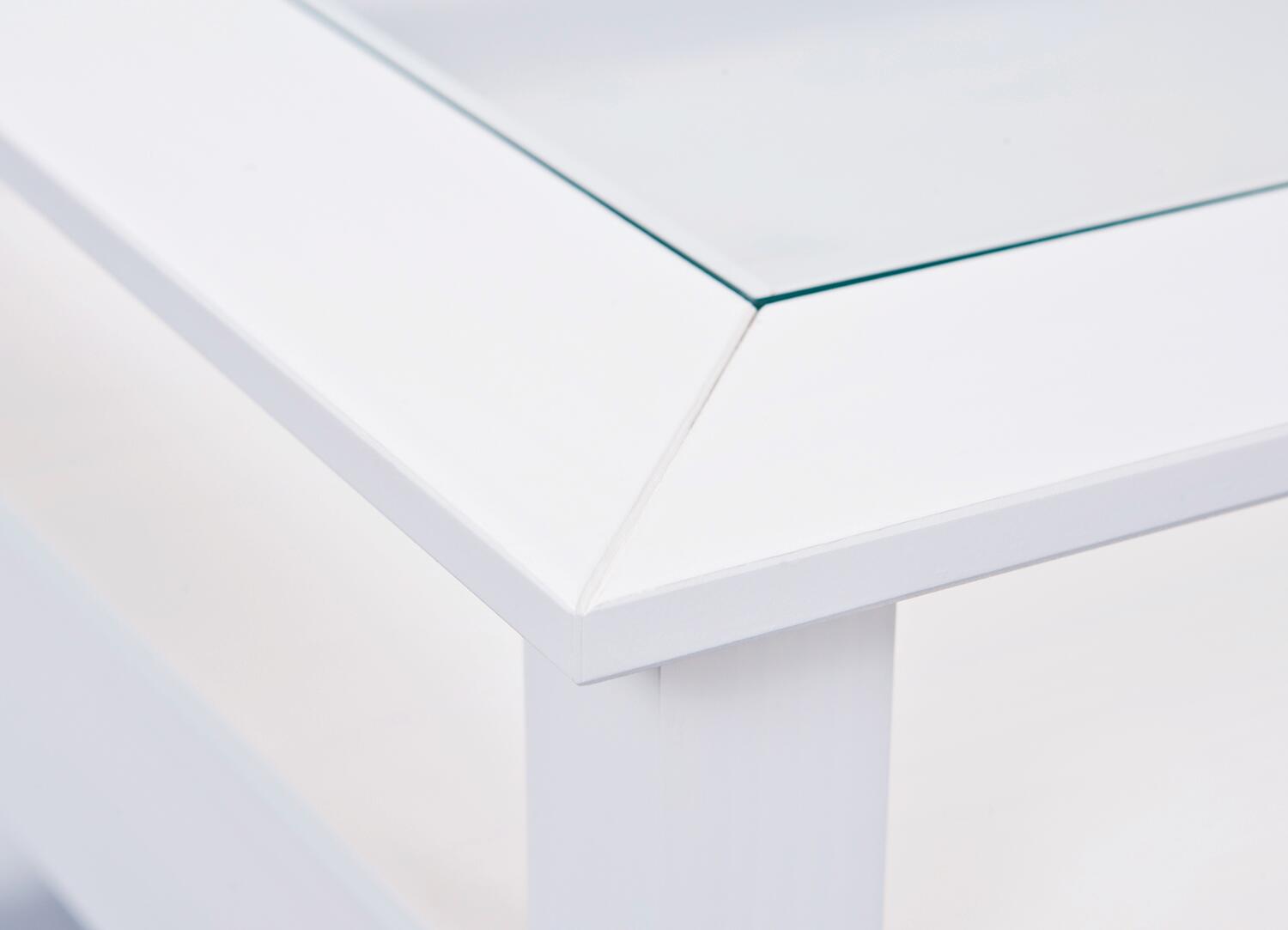 Inter Link Couchtisch Provence weiß Holz B/H/T: ca. 75x45x75 cm