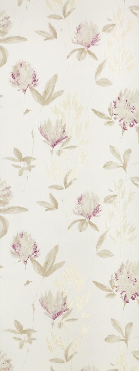 Vliestapete Blumen beige rot B/L: ca. 53x1005 cm