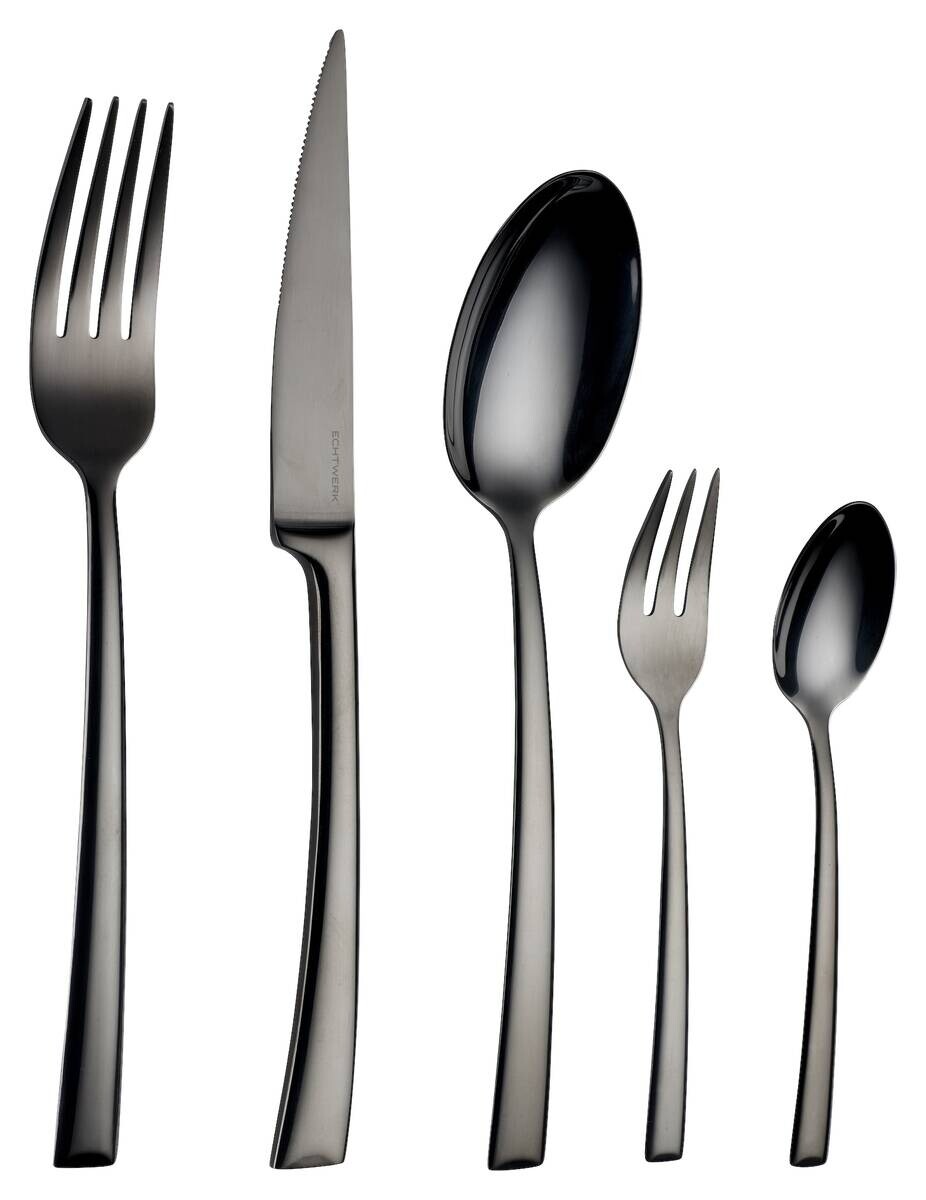 ECHTWERK Besteckset Avelino schwarz Edelstahl 30 tlg.