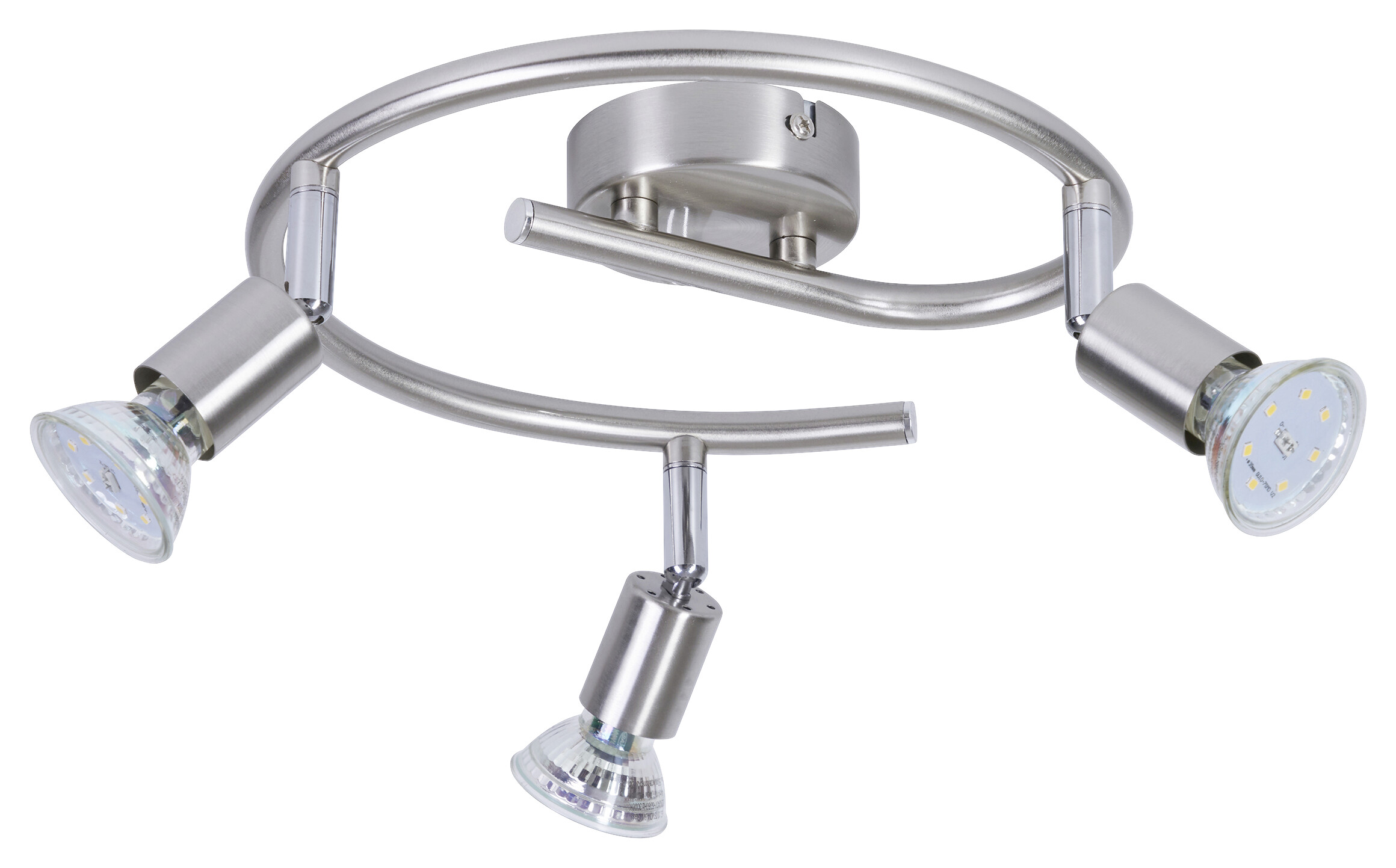 POCOline Spotspirale Boris nickel B/H/L: ca. 25x10x25 cm 3 Brennstellen