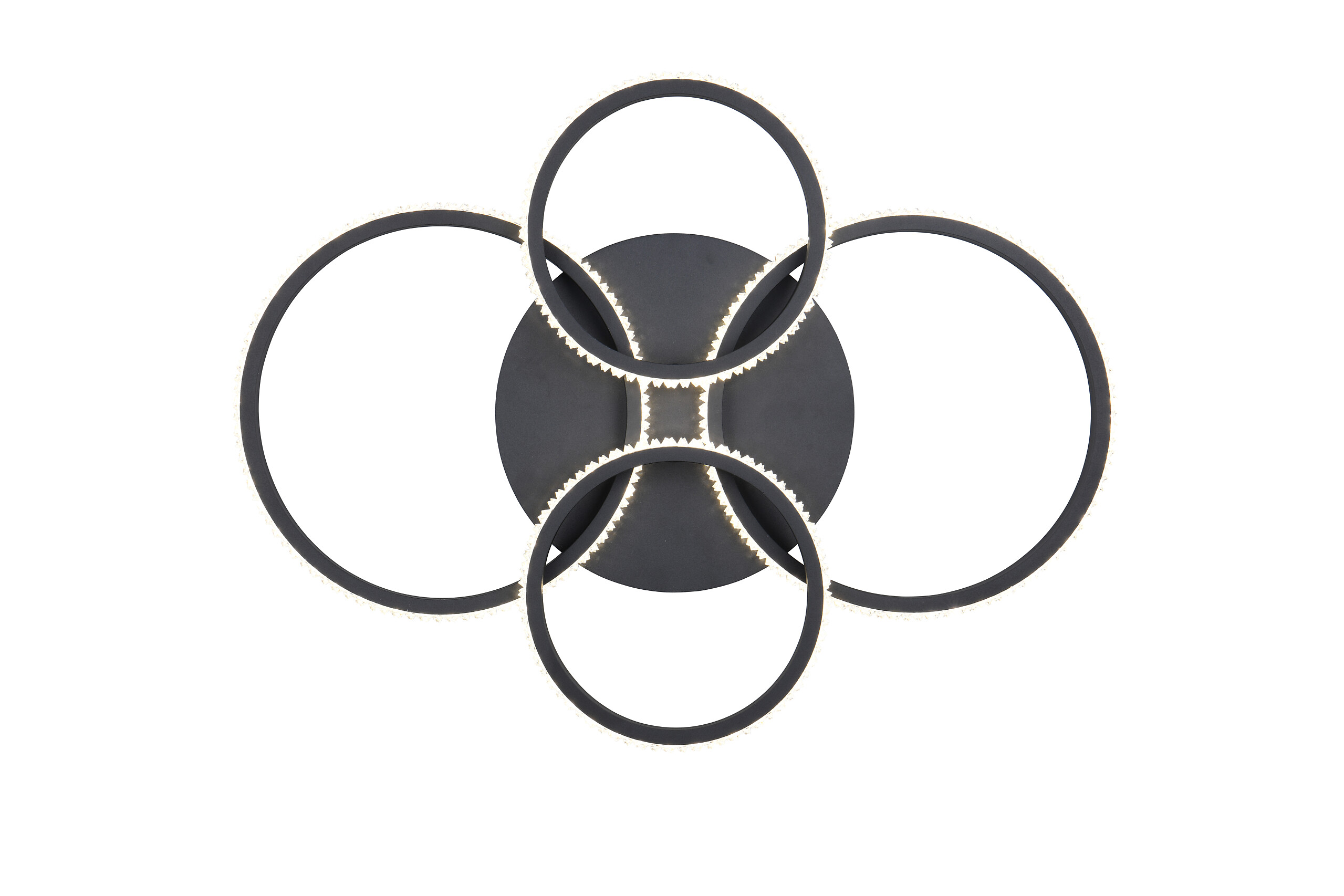 Reality LED-Deckenleuchte Cires mattschwarz Metall B/H/L: ca. 8,5x49,5x65,5 cm