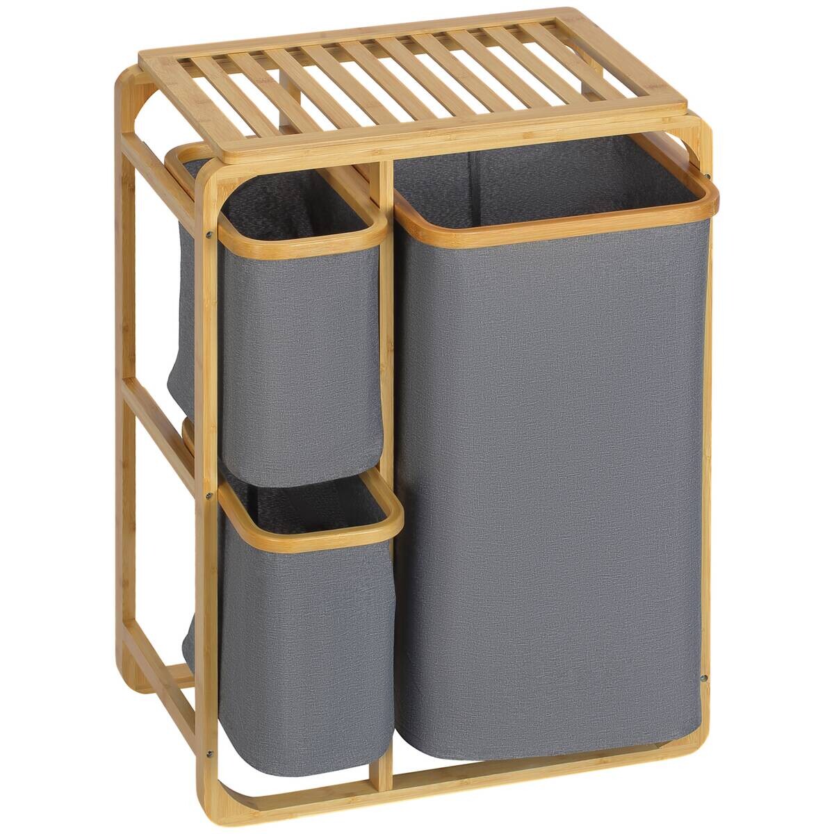 HOMCOM Wäschekorb natur B/H/L: ca. 32x50x69,7 cm