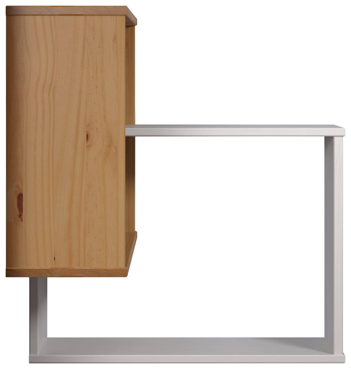 Wandregal Mestre weiß lackiert Optik honig lackiert Optik B/H/T: ca. 60x66x20 cm