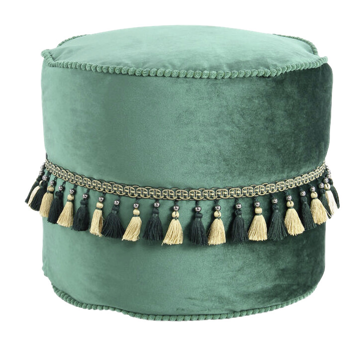 360 Living Hocker Taj Mahal 200 grün H/D: ca. 38x45 cm