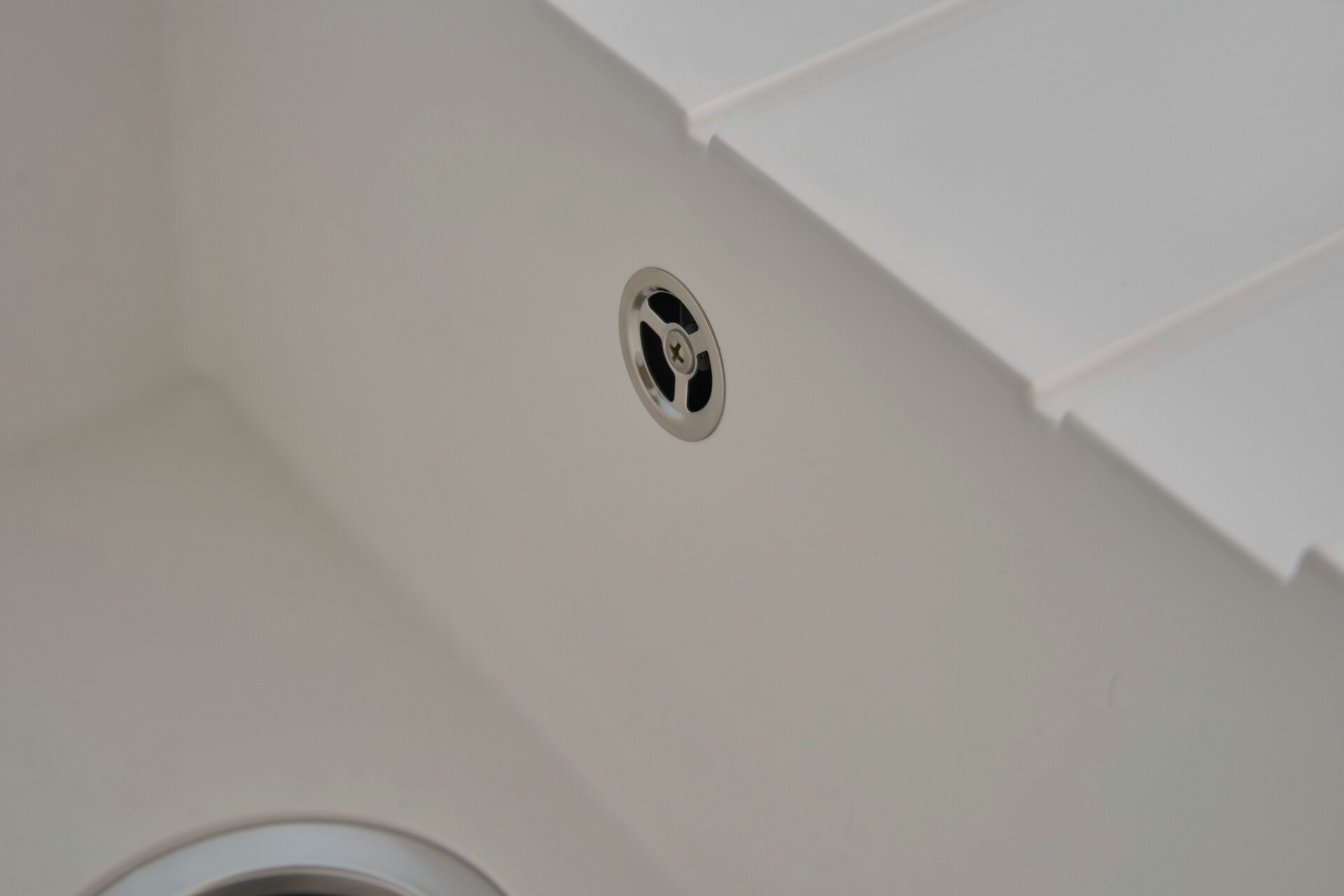 Respekta Einbauspüle Houston 80 x 50 W weiß Mineralite B/H/T: ca. 80x21x50 cm