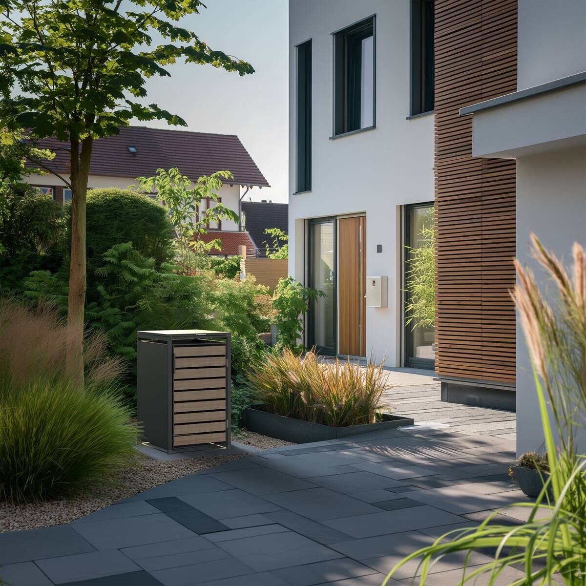 Westmann Mülltonnenbox Lacina braun B/H/L: ca. 68x116x80 cm