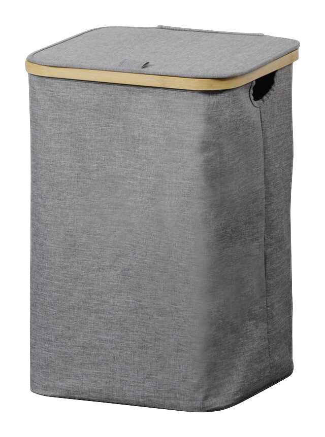 Kesper Wäschesammler grau Polyester B/H/L: ca. 33x50x33 cm