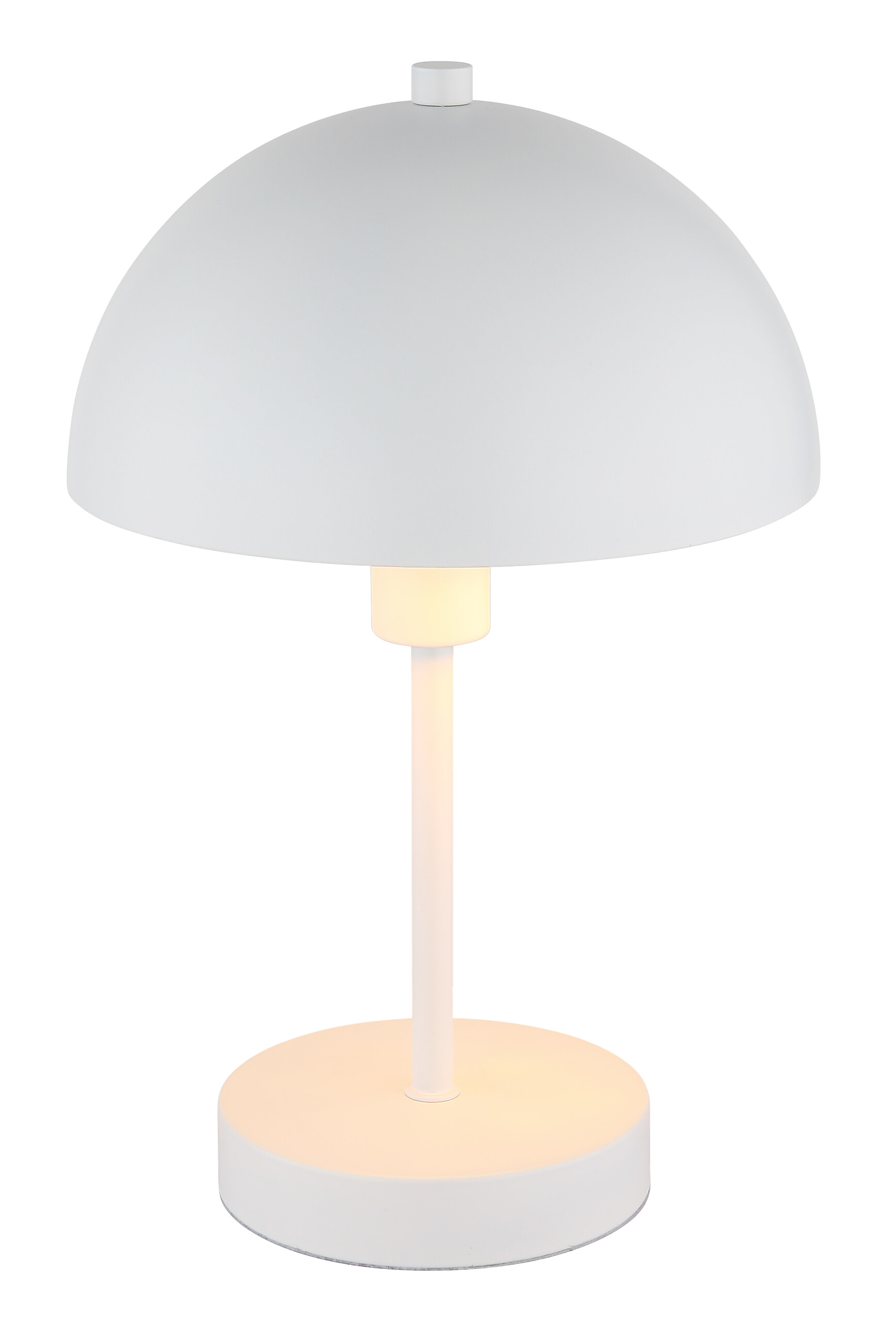 GLOBO Tischleuchte Atoma weiß Metall H/D: ca. 31x20 cm E14 1 Brennstellen