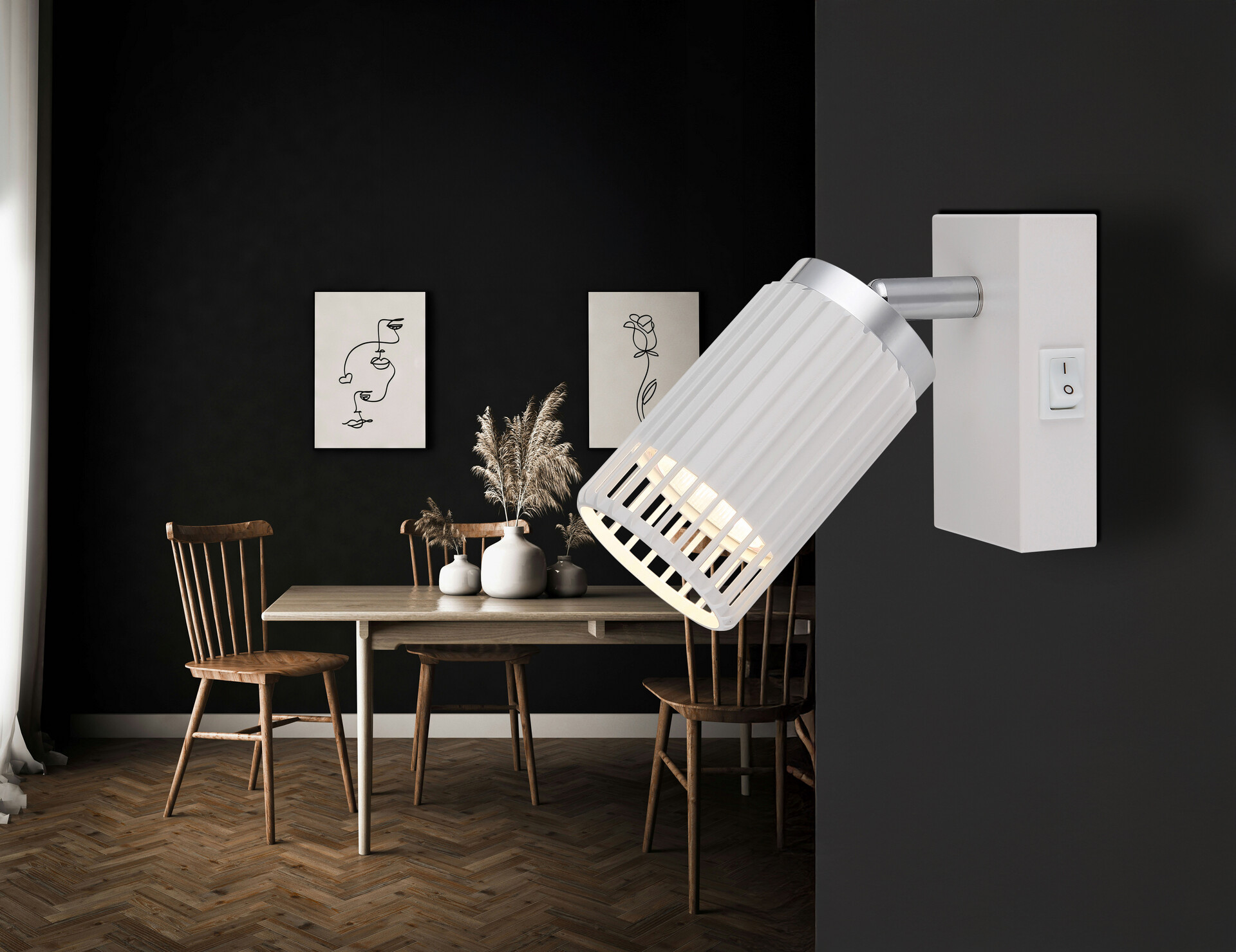 GLOBO Strahler weiß Metall Aluminium B/H: ca. 7x12 cm GU10 1 Brennstellen