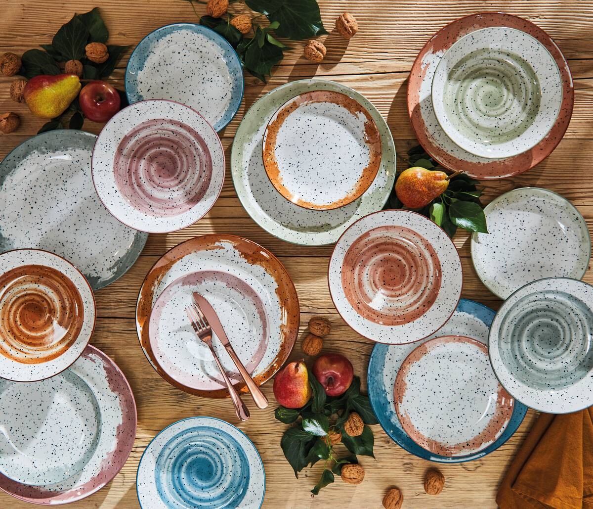 TOGNANA Tafelservice Sienna multicolor Porzellan 18 tlg. TOGNANA Tafelservice Sienna multicolor Porzellan 18 tlg.