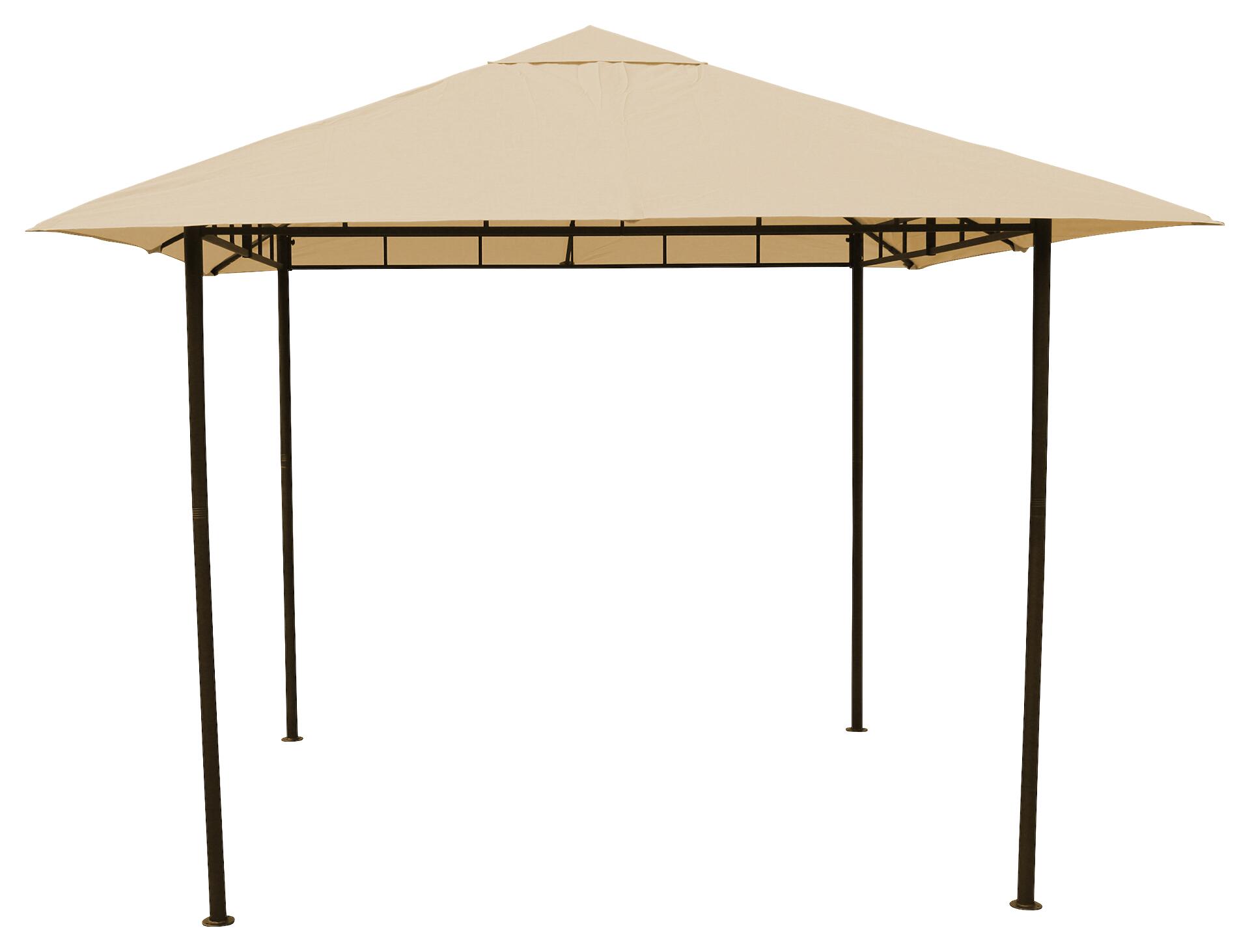 Grasekamp Pavillon Amalfi Flex beige Stahl B/H/L: ca. 300x253x300 cm