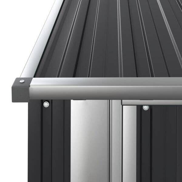 vidaXL Geräteschuppen anthrazit B/H: ca. 180,5x209,5 cm