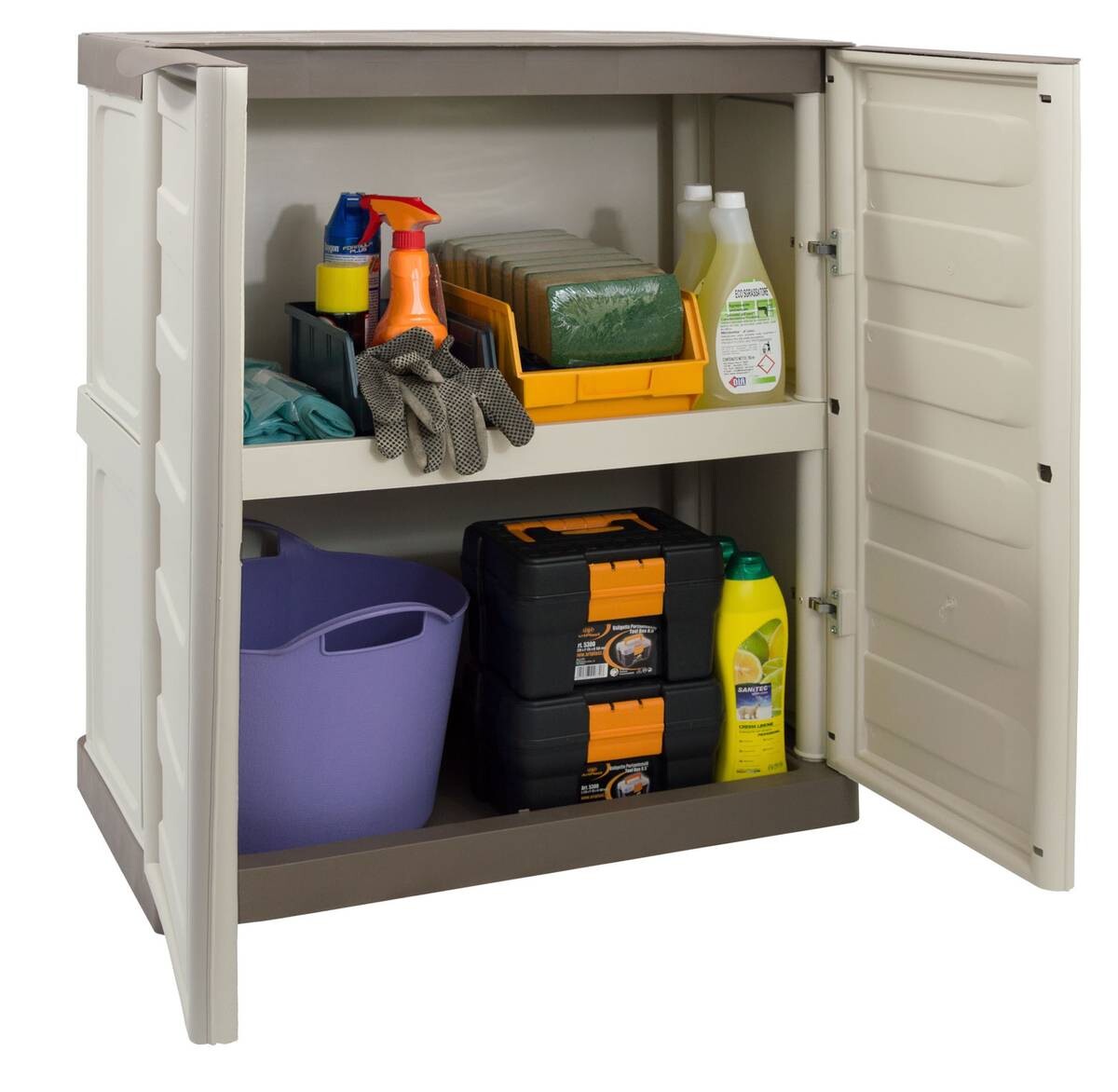 ArtPlast Kunststoffschrank Spazio beige Kunststoff B/H/L: ca. 85x39x70 cm