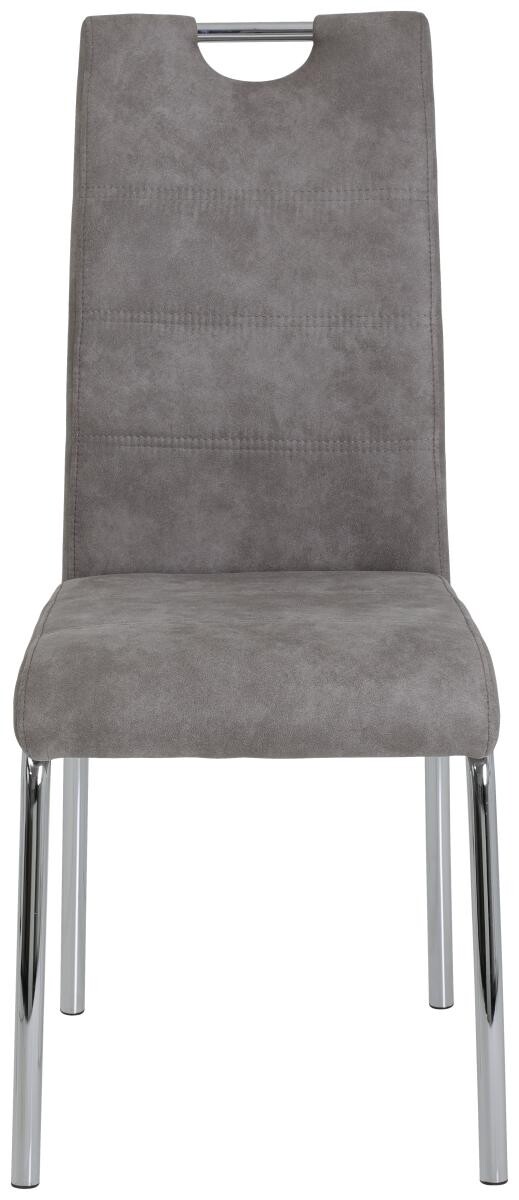 Stuhl Susi 4er Set grau Vintage Microfaser B/H/T: ca. 44x98x61 cm