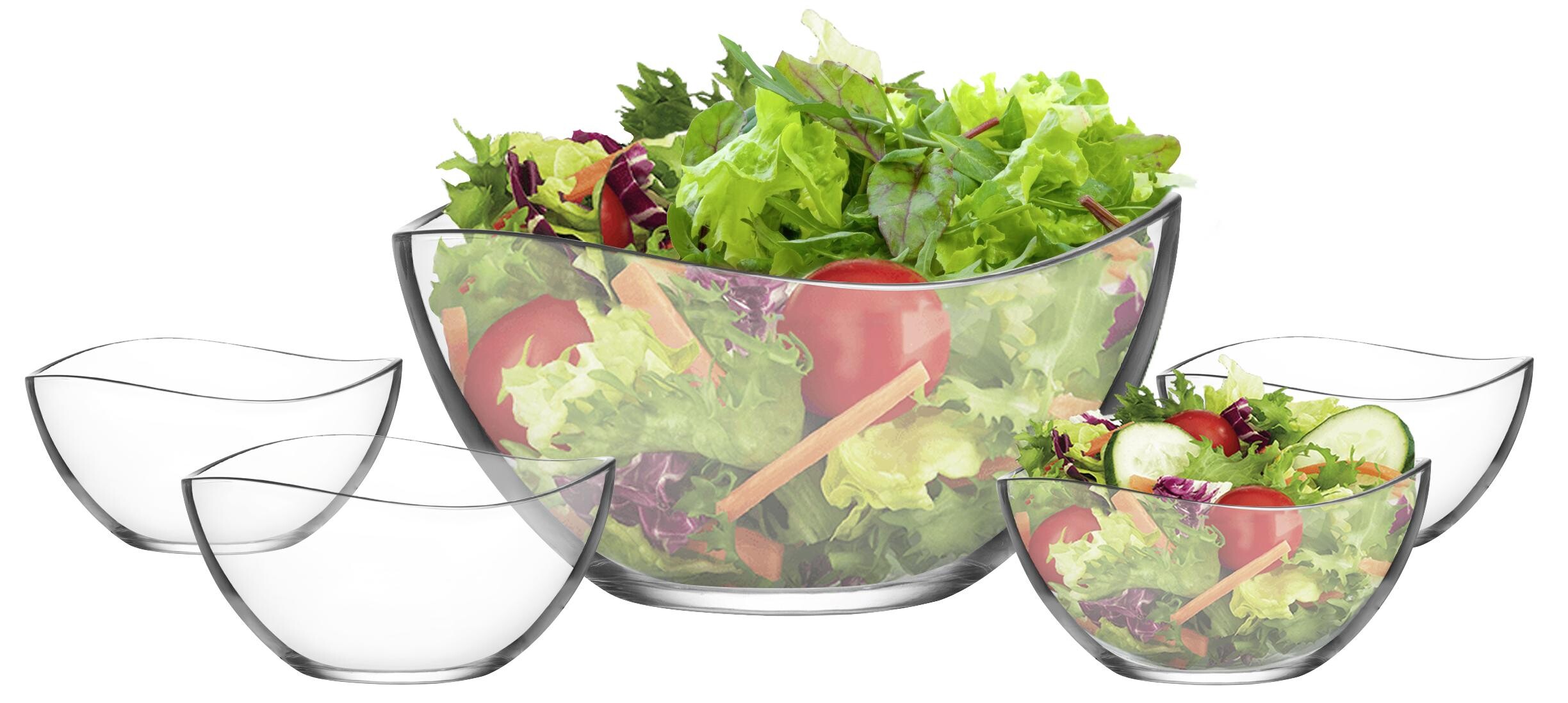 Kompottsatzset klar Glas