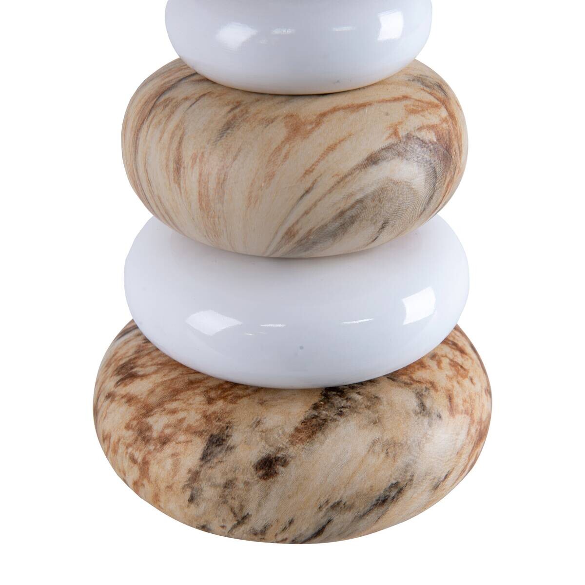 Näve Leuchten Tischleuchte 3179314 braun Keramik B/H/T: ca. 20x31x20 cm E14 1 Brennstellen