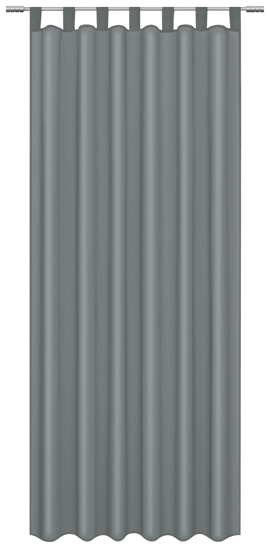 ACUS design collection Schlaufenvorhang Silk anthrazit B/L: ca. 140x225 cm