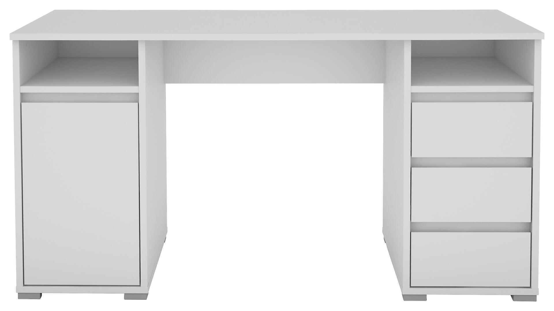 Schreibtisch LOBO weiß B/H/T: ca. 138x75x55 cm