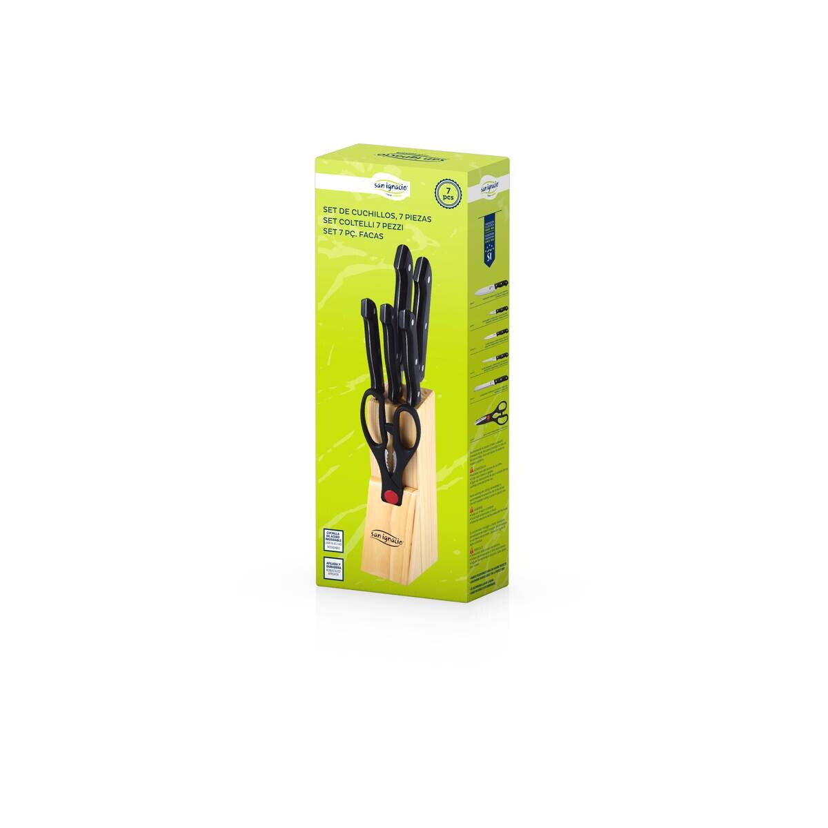 SAN IGNACIO Messerset DRESDE silber Edelstahl