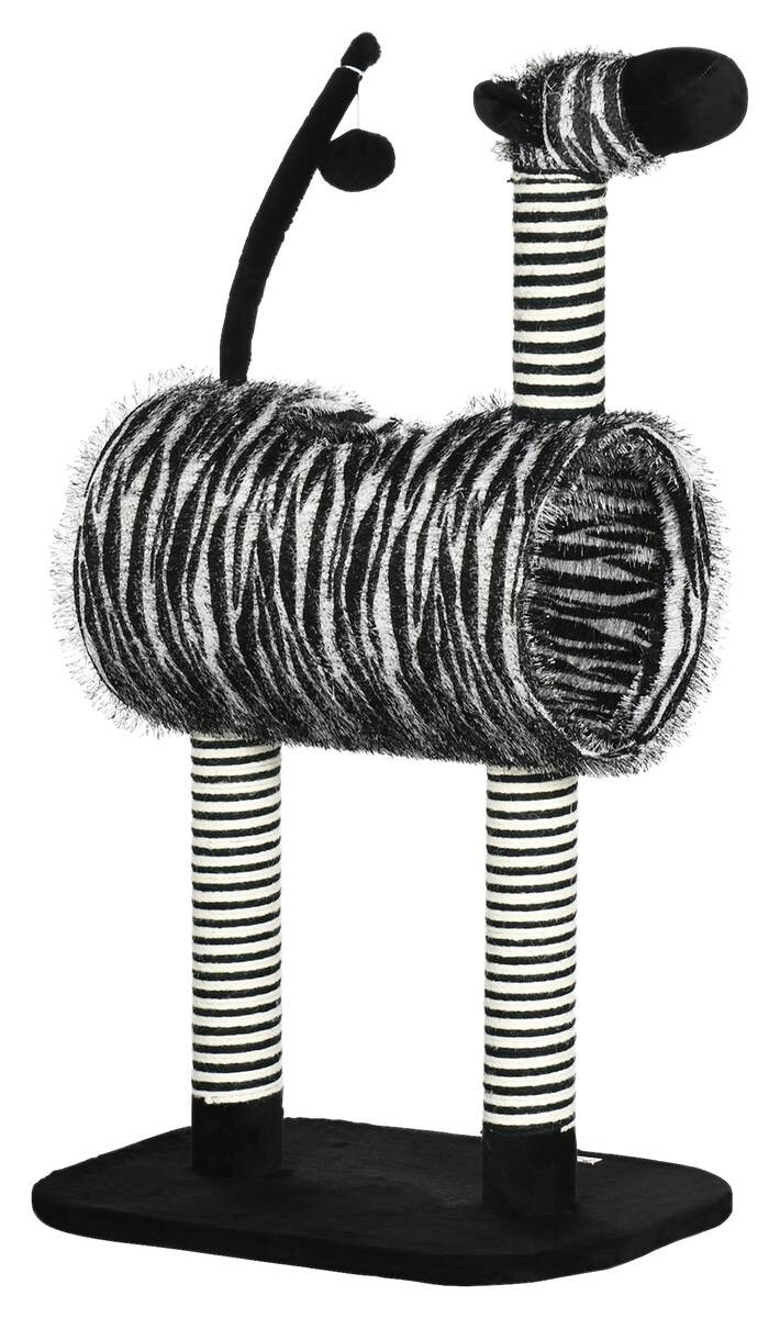 PawHut Kratzbaum schwarz Spanplatte B/H/L: ca. 35x93x48,5 cm