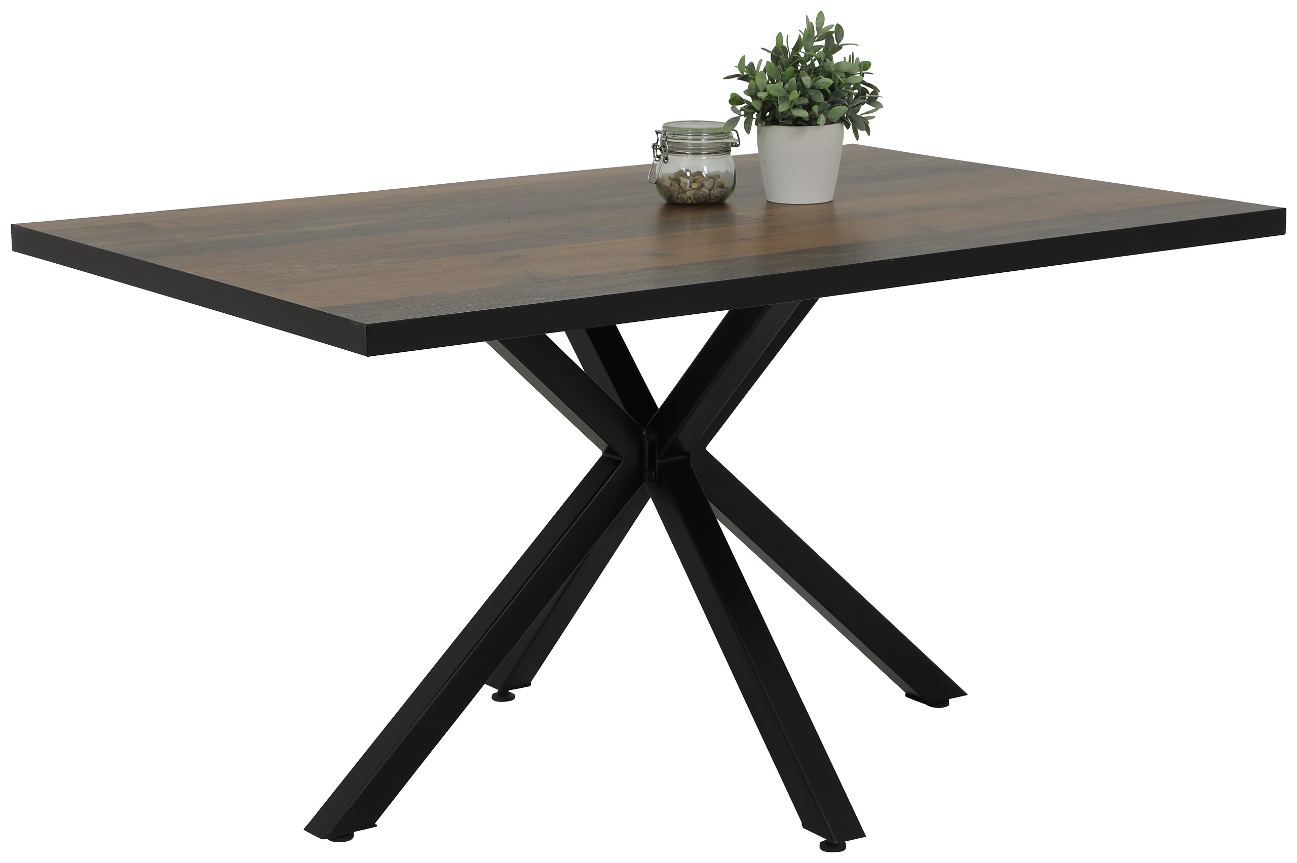 Essgruppe Cleo I grau Holzwerkstoff B/H/T: ca. 140x76x90 cm