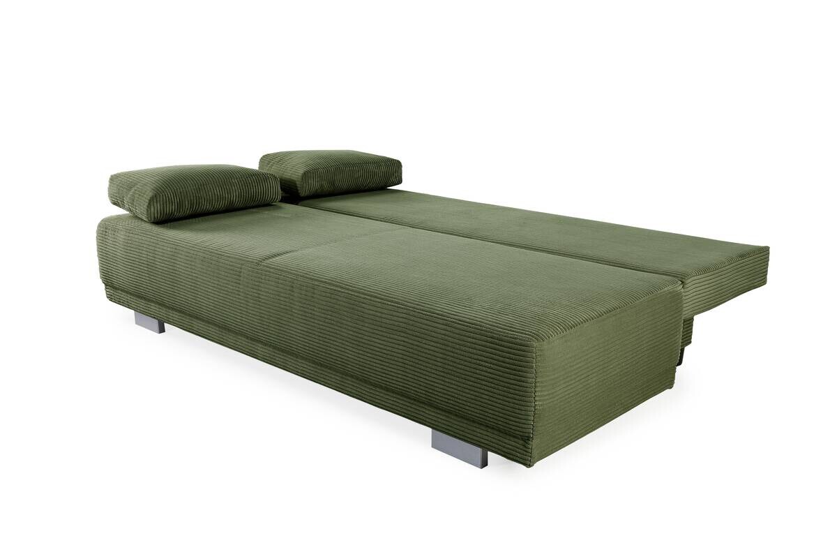 Schlafsofa grün Microfaser B/H/T: ca. 196x78x82 cm Schlafsofa grün Microfaser B/H/T: ca. 196x78x82 cm