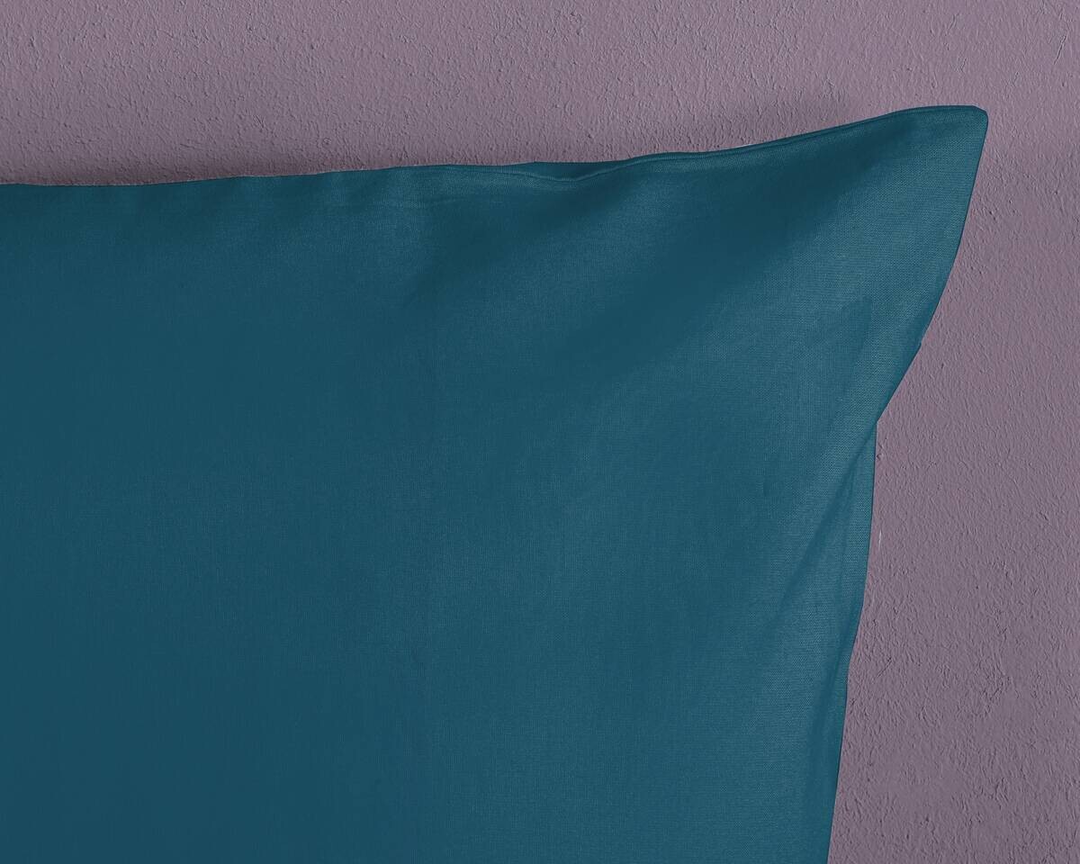 Baumwoll Bettwäsche Satin petrol Baumwolle B/L: ca. 135x200 cm
