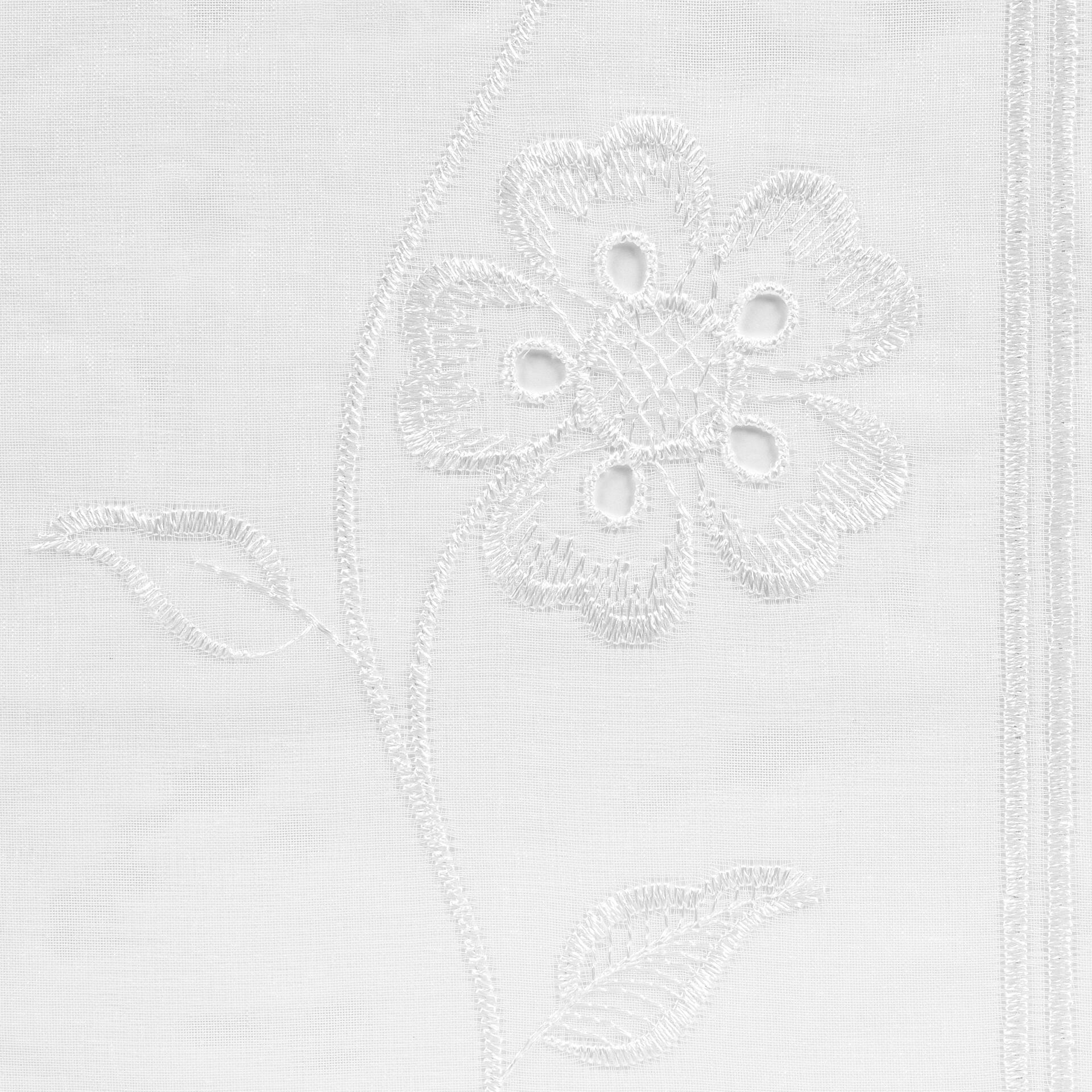 Scheibengardinen-Meterware Amore weiß H: ca. 60 cm