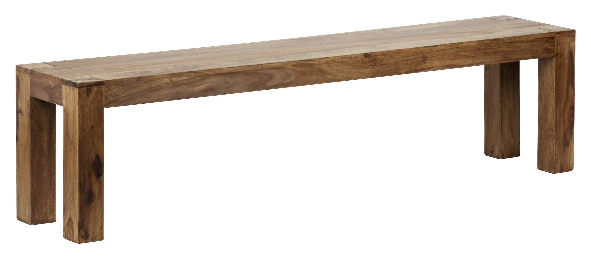 Sitzbank natur Echtholz B/H/T: ca. 180x45x35 cm