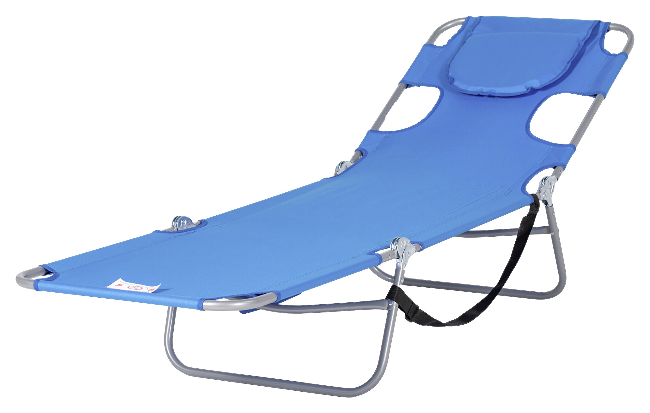 Outsunny Sonnenliege blau Polyester B/H/L: ca. 55x29x185 cm