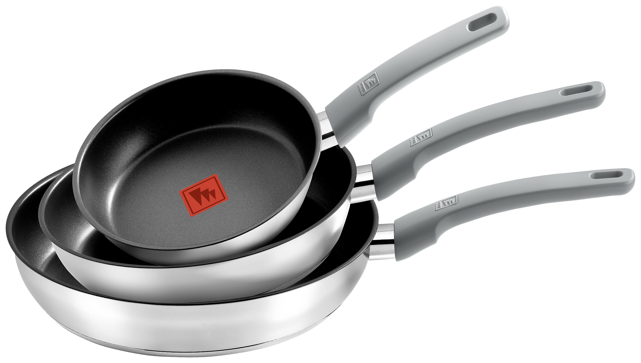 Monix Pfannenset Elite silber Edelstahl 3 tlg.