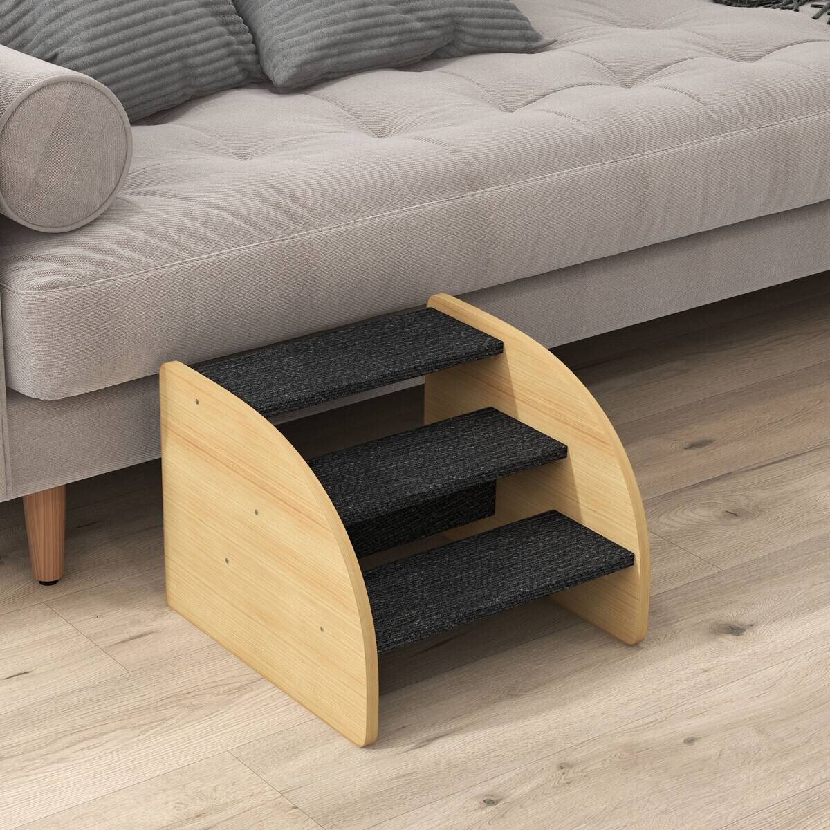 PawHut Hunde-Zubehör Eiche Spanplatte B/H/L: ca. 38,5x38,5x30 cm