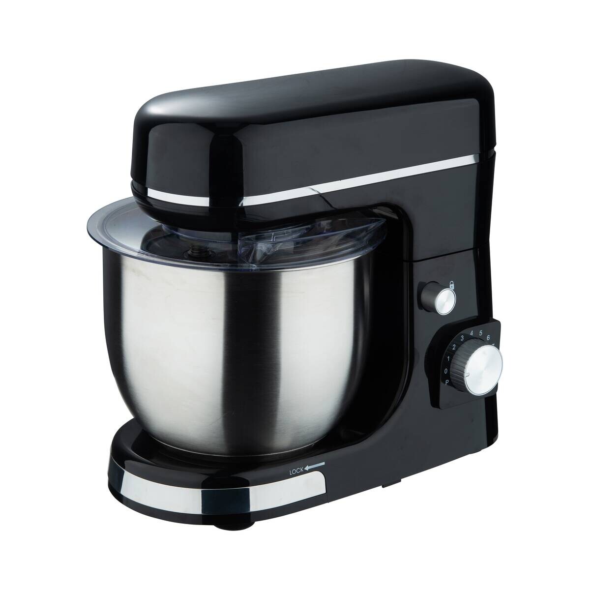 SWISS HOME Küchenmaschine schwarz silber Edelstahl B/H/L: ca. 23x33,5x38 cm