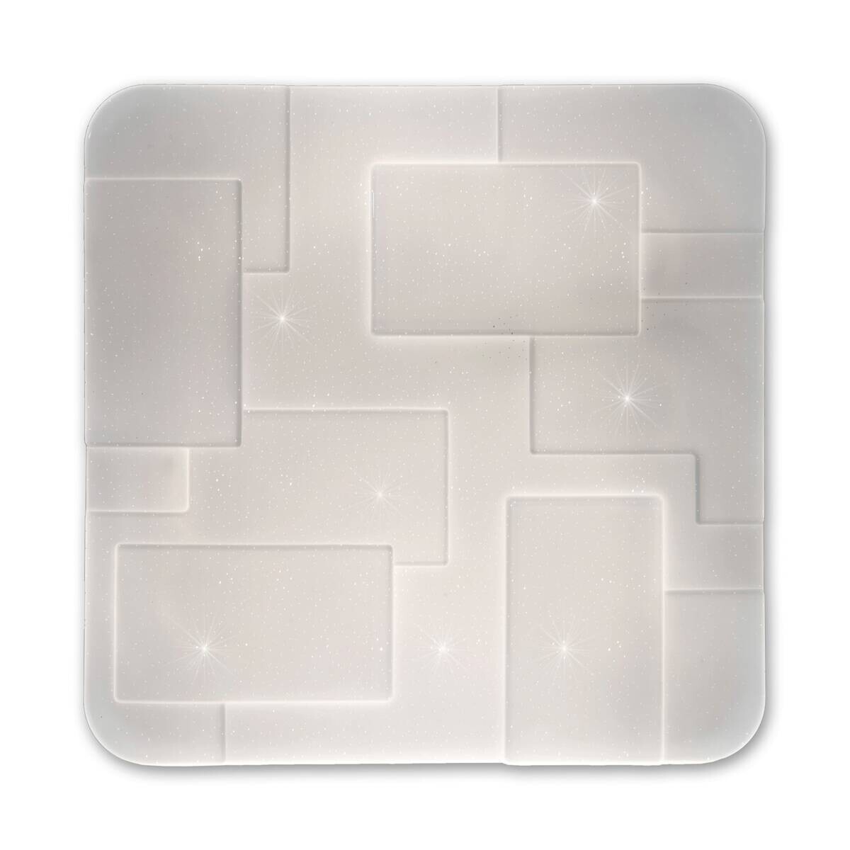 Näve Leuchten Deckenleuchte 1355023 weiß Kunststoff Metall B/H/T: ca. 54x6,5x54 cm null 1 Brennstellen