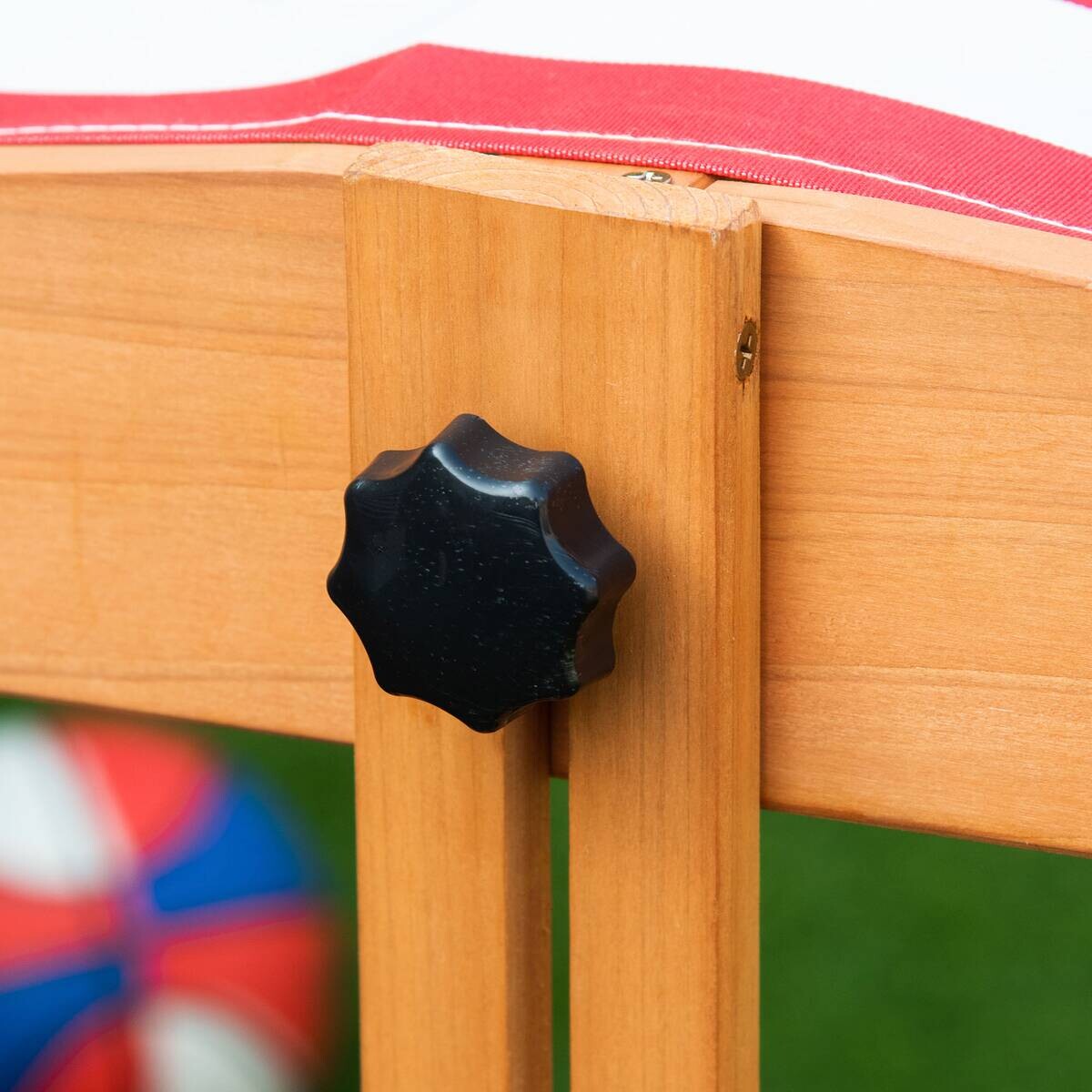 Outsunny Sandkasten gelb B/H/L: ca. 107,5x107,5x110 cm