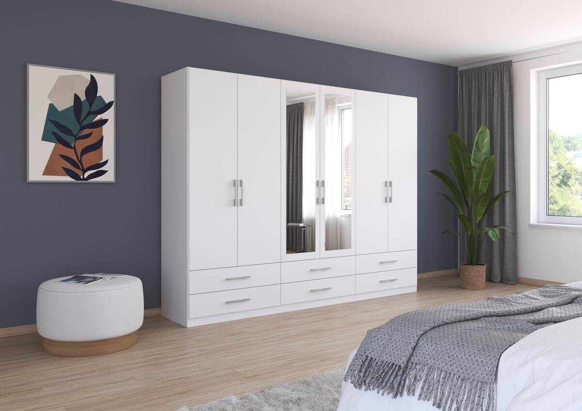 Kleiderschrank Hersbruck Alpinweiß B/H/T: ca. 271x210x54 cm Kleiderschrank Hersbruck Alpinweiß B/H/T: ca. 271x210x54 cm