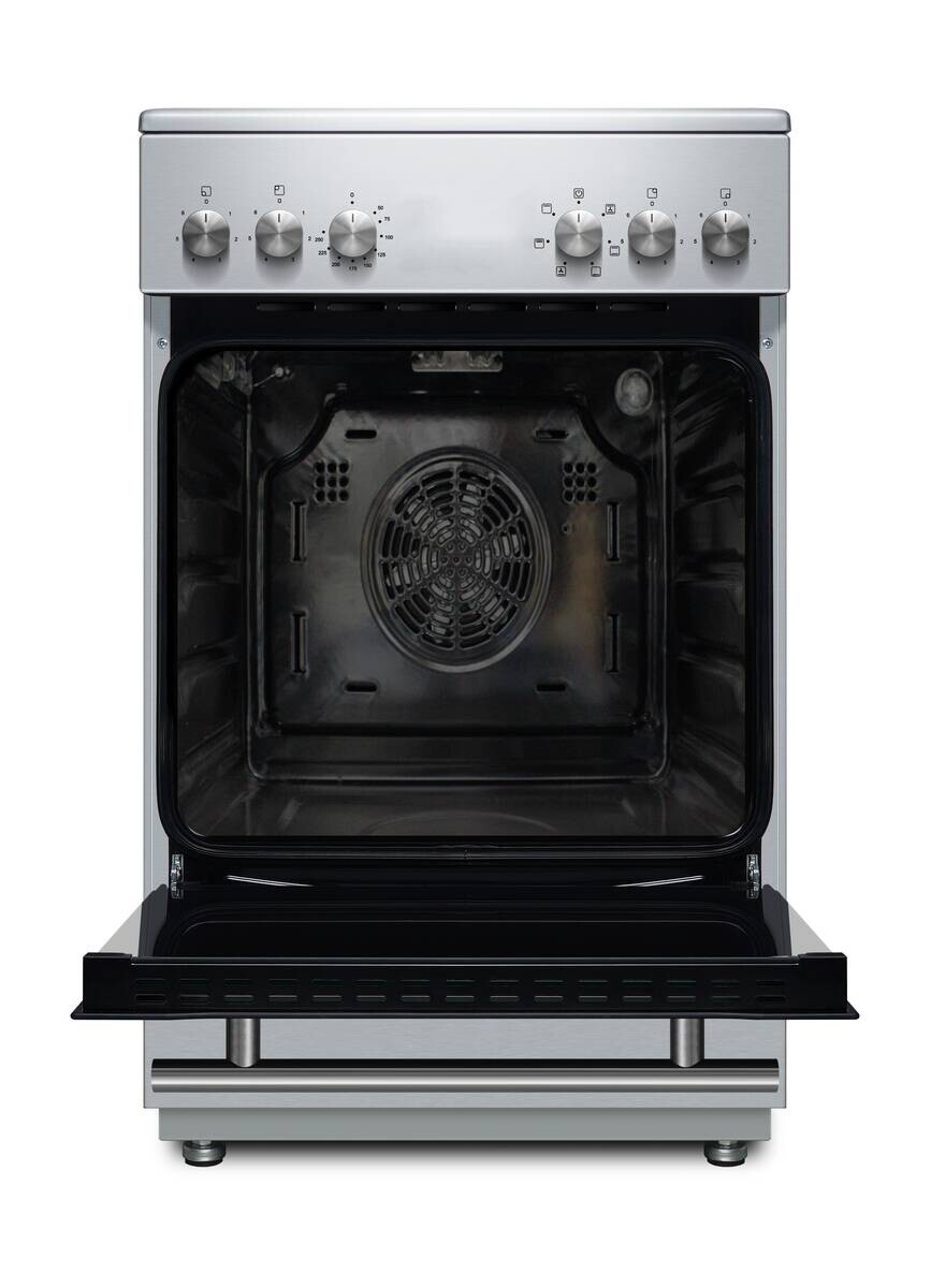 Stand-Elektroherd EH-50KPD56 Edelstahl B/H/T: ca. 50x86x60 cm