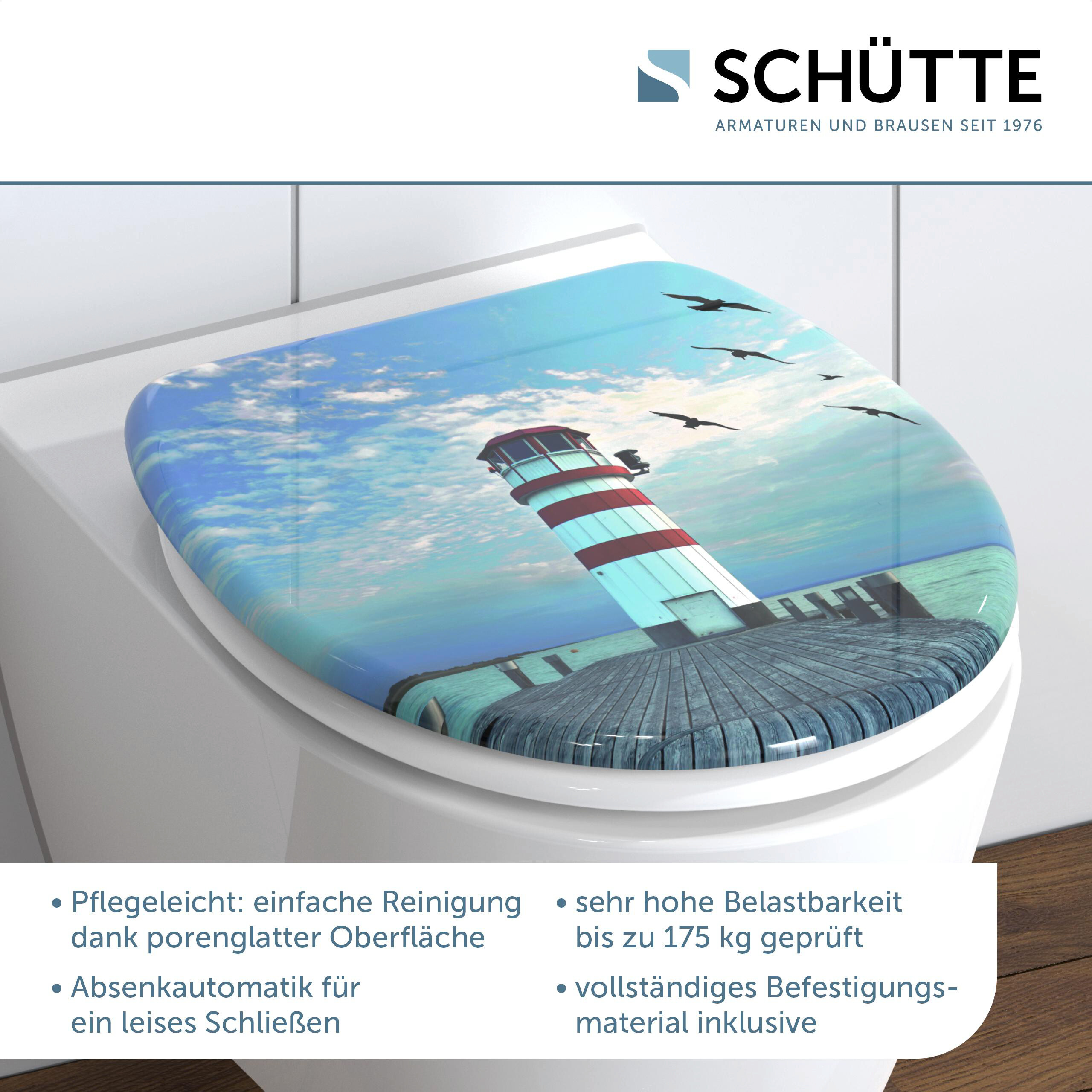 Schütte WC-Sitz LIGHTHOUSE Duroplast