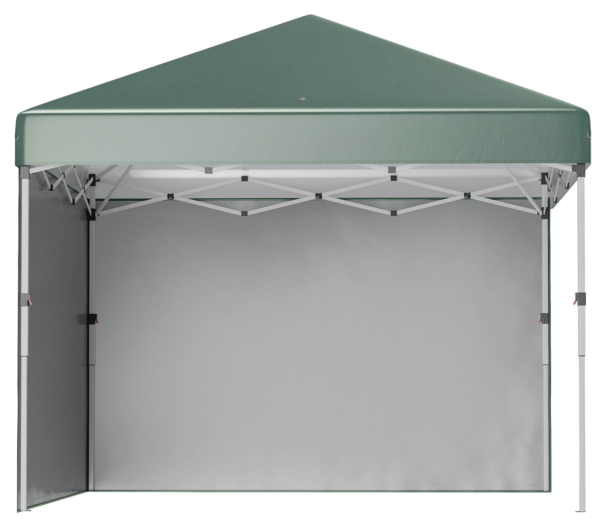 Outsunny Pavillon grün Polyester B/H/L: ca. 297x288x297 cm