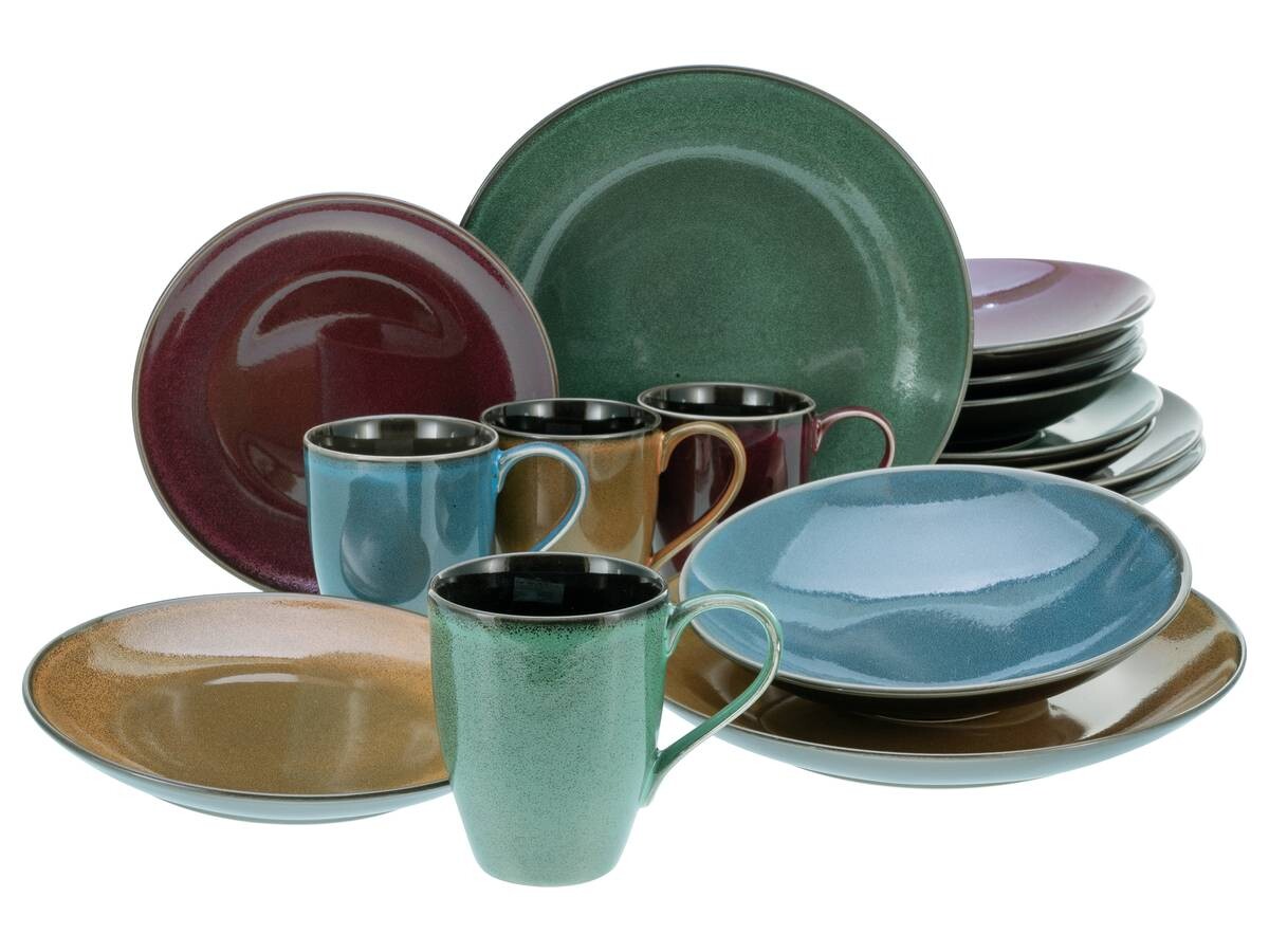 CreaTable Kombiservice Marrakesch multicolor Steinzeug 16 tlg.