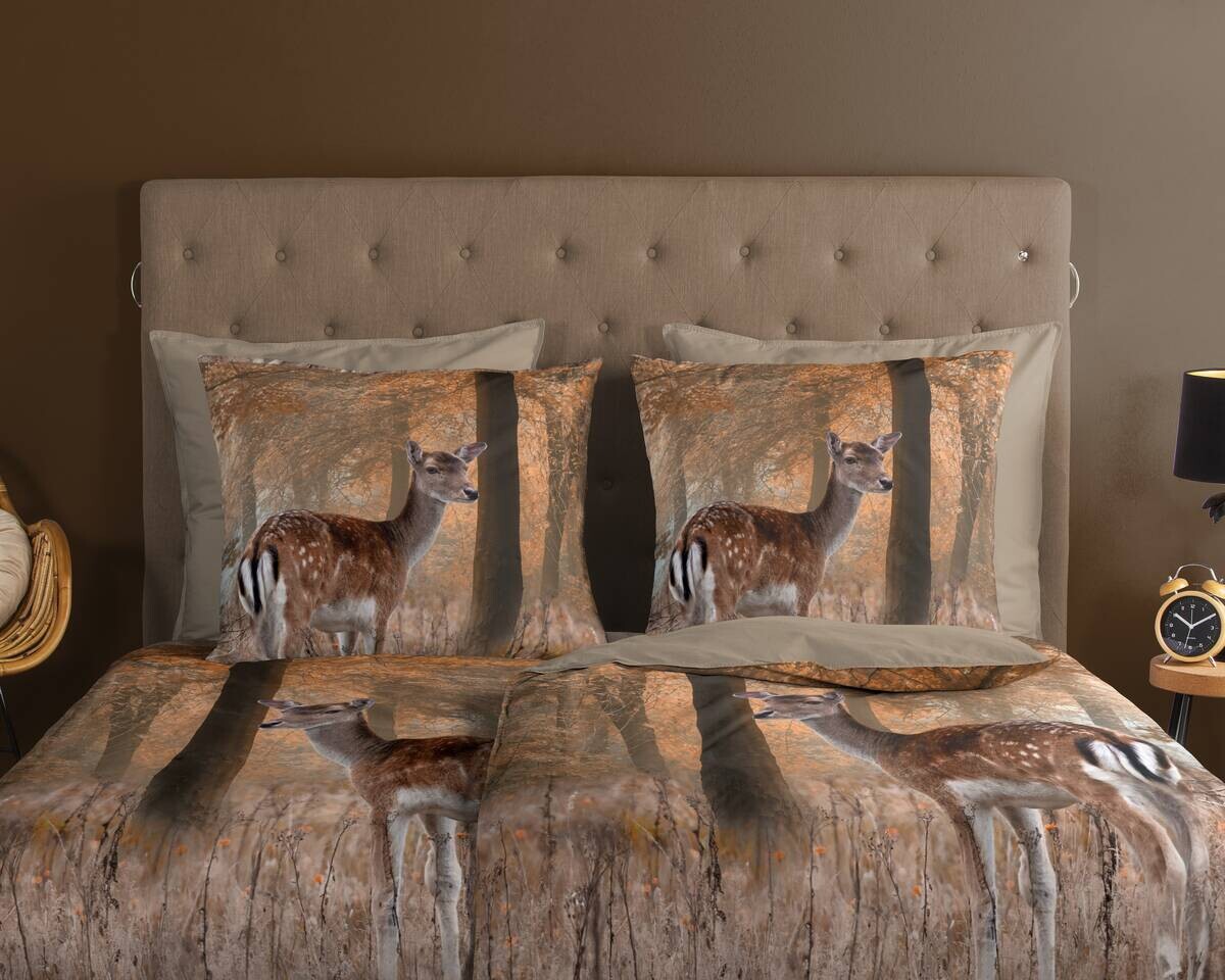 Baumwoll Bettwäsche Gavin braun Baumwolle B/L: ca. 135x200 cm