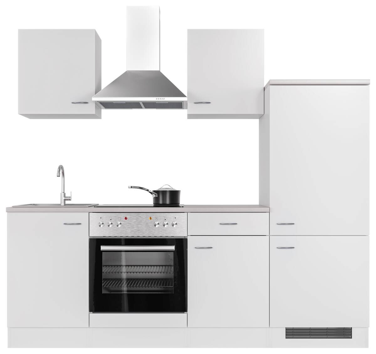 Küchenblock Wito weiß B/H/T: ca. 220x200x60 cm