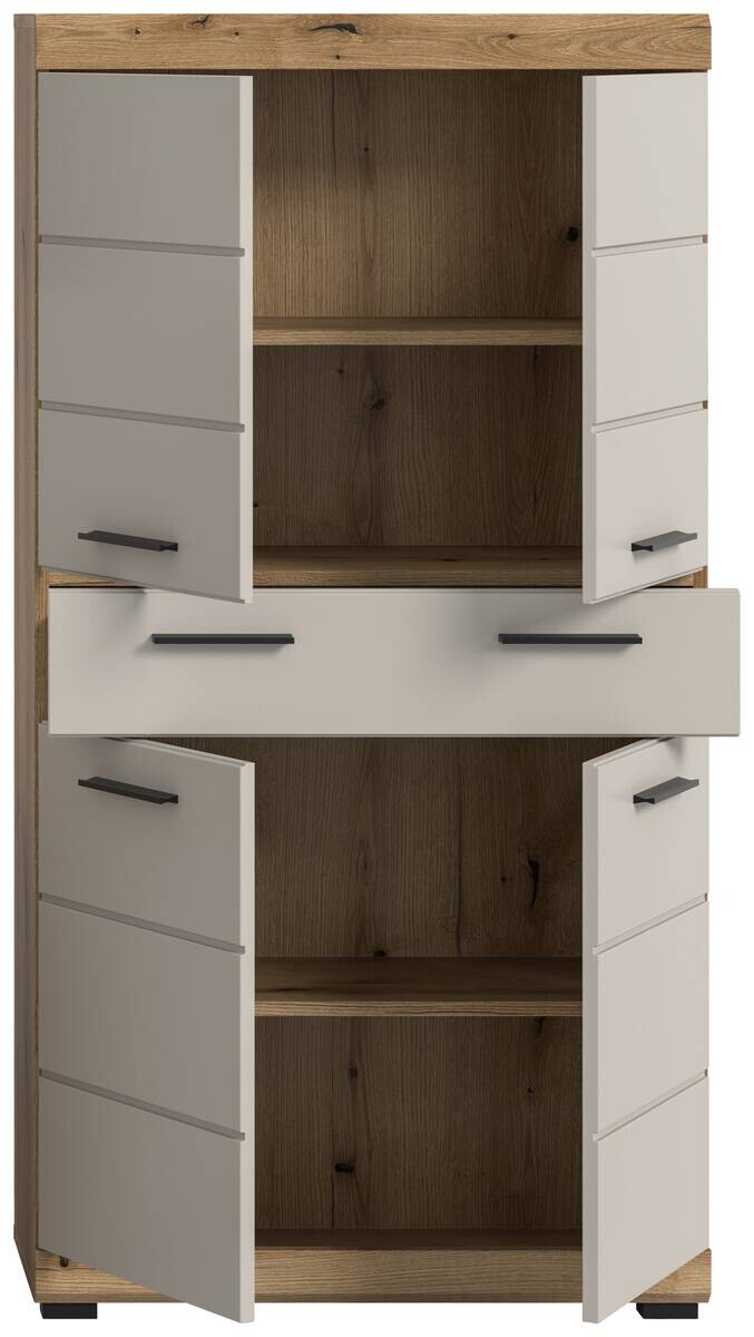 Midischrank Scout Evoke Oak Nachbildung Kaschmirgrau Nachbildung B/H/T: ca. 74x141x31 cm