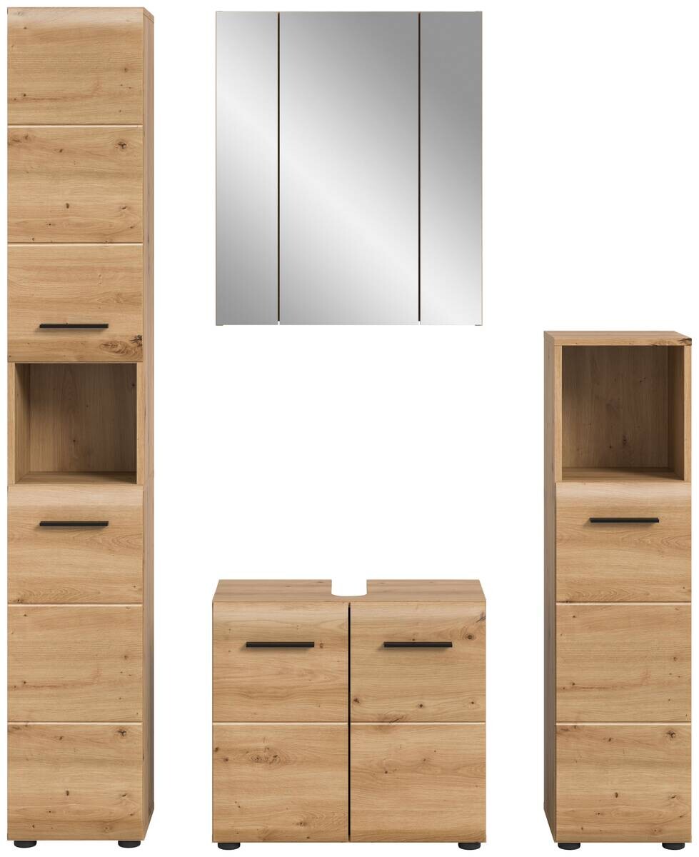Badezimmer-Set Ice Artisan Oak Nachbildung B/H/T: ca. 150x185x30 cm